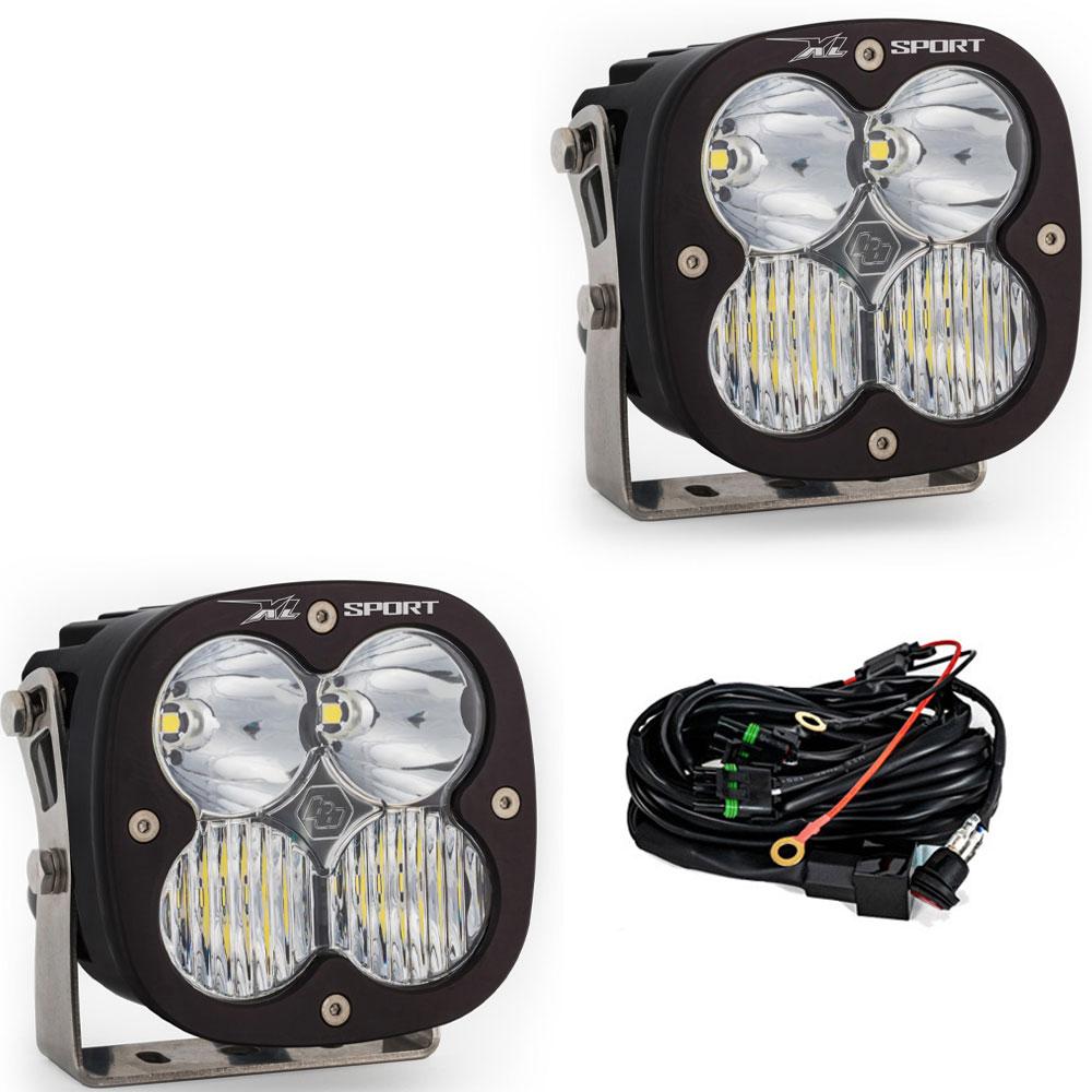 Photo of XL Sport LED Auxiliary Light Pod Pair Driving/Combo Clear by Baja Designs - Premium for UTVs / Side by Sides