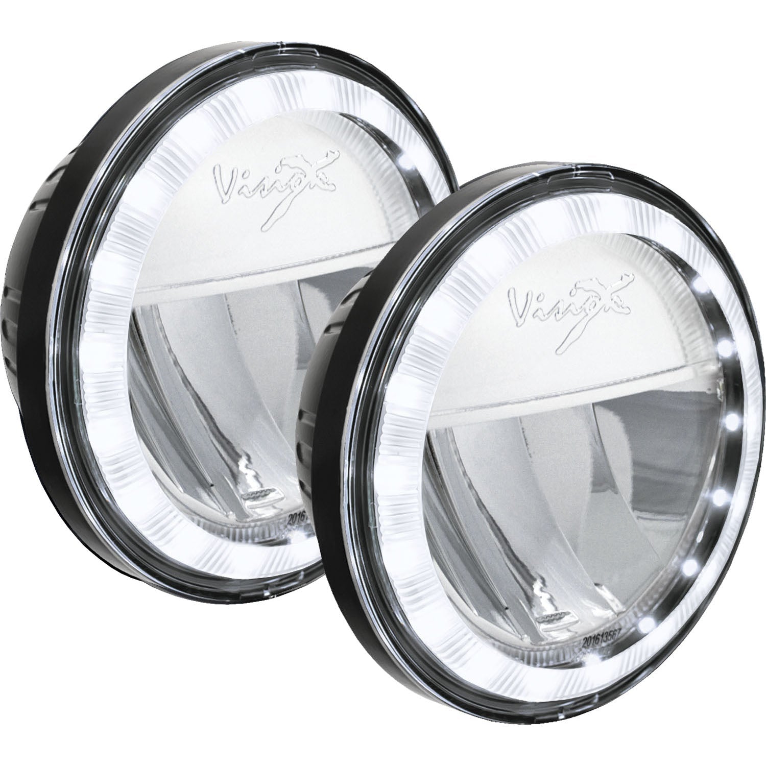 Photo of XMC 4.5" LED Passing Lamp Halo Upgrade Kit | Chrome by Vision X Off-Road - Premium Light Pods for UTVs / Side by Sides