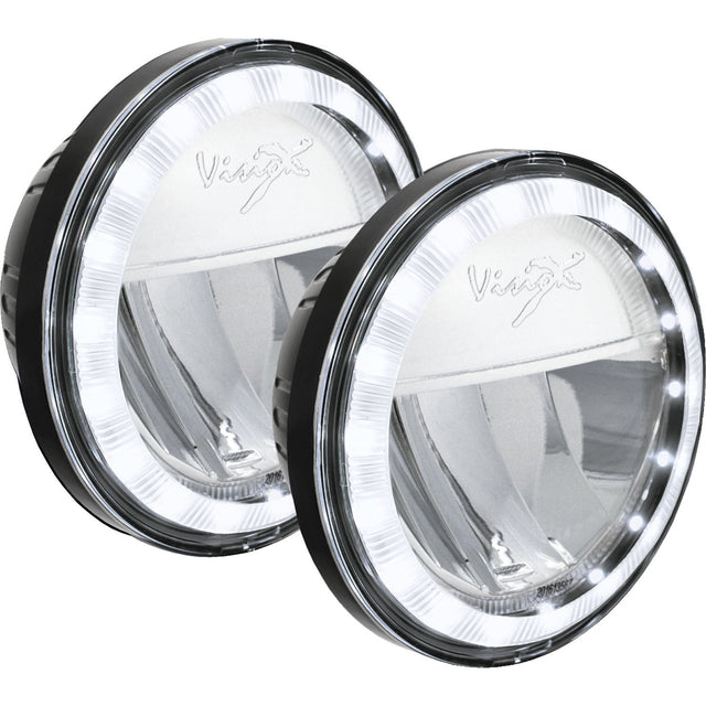 Photo of XMC 4.5" LED Passing Lamp Halo Upgrade Kit | Chrome by Vision X Off-Road - Premium Light Pods for UTVs / Side by Sides