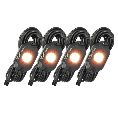 Photo of XP LED Rock Light 4 Pod Kit by Vision X Off-Road - Premium LED Accent Lighting for UTVs / Side by Sides