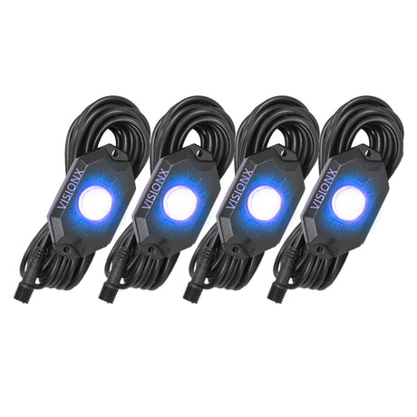 Photo of XP LED Rock Light 4 Pod Kit by Vision X Off-Road - Premium LED Accent Lighting for UTVs / Side by Sides