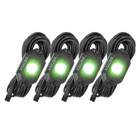 Photo of XP LED Rock Light 4 Pod Kit by Vision X Off-Road - Premium LED Accent Lighting for UTVs / Side by Sides
