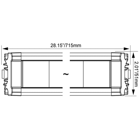 Photo of 28" XPL Chaser Bar by Vision X Off-Road - Premium LED Light Bar for UTVs / Side by Sides