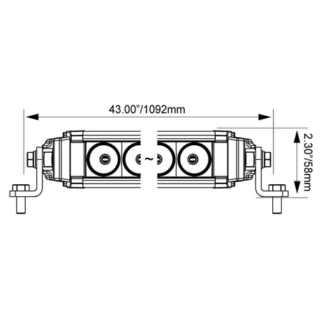 Photo of 40" XPL Curved LED Light Bar by Vision X Off-Road - Premium LED Light Bar for UTVs / Side by Sides