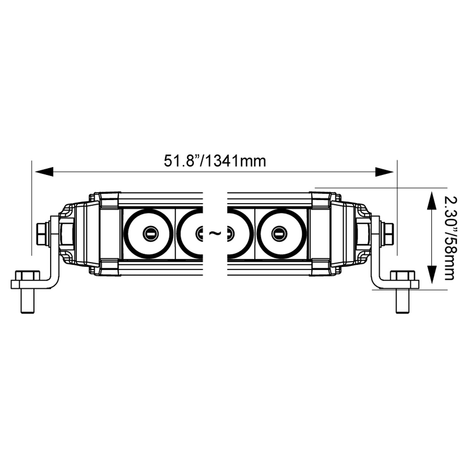 Photo of 50" XPL Curved LED Light Bar by Vision X Off-Road - Premium LED Light Bar for UTVs / Side by Sides
