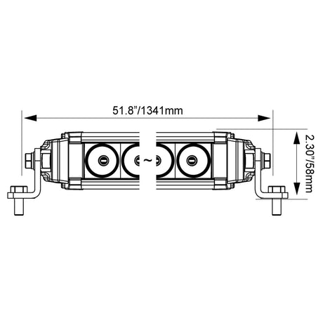 Photo of 50" XPL Curved LED Light Bar by Vision X Off-Road - Premium Light Bars for UTVs / Side by Sides