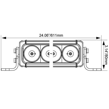 Photo of 25" XPR-S LED Light Bar by Vision X Off-Road - Premium Light Bars for UTVs / Side by Sides