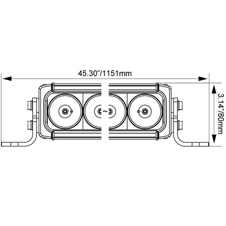Photo of 46" XPR-S LED Light Bar by Vision X Off-Road - Premium LED Light Bar for UTVs / Side by Sides