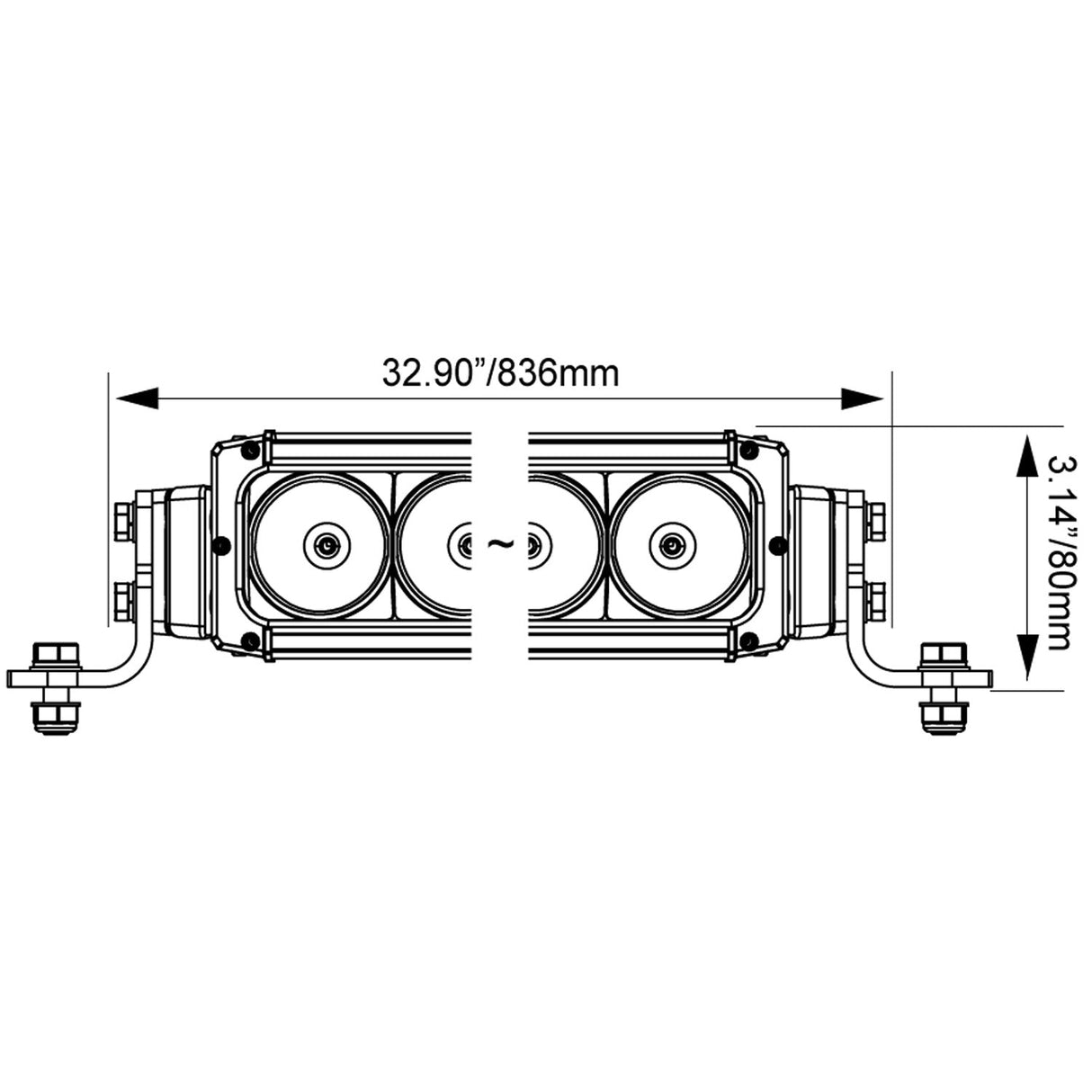 Photo of 30" XPR Curved Halo Light Bar by Vision X Off-Road - Premium LED Light Bar for UTVs / Side by Sides