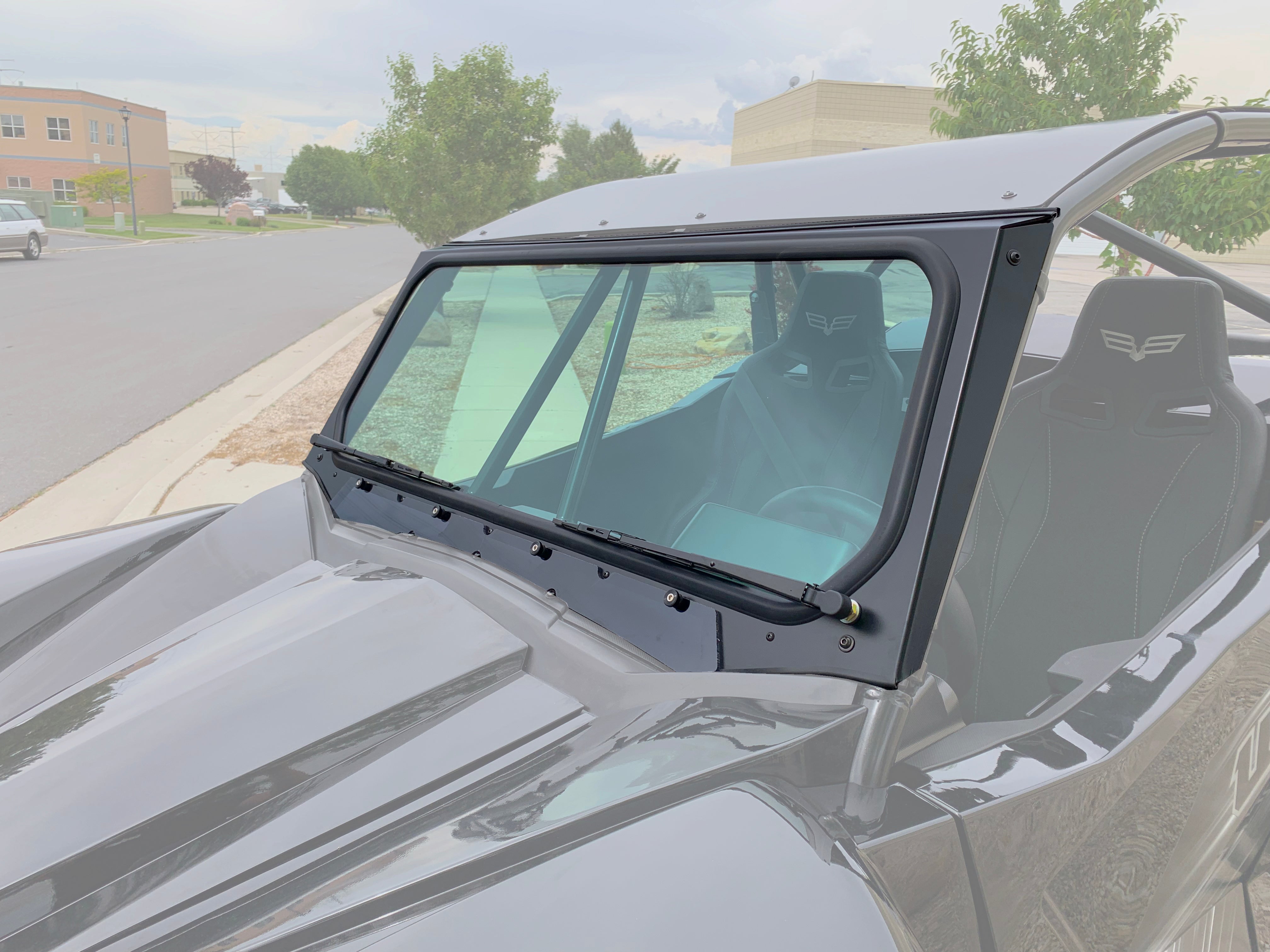 Photo of Wildcat XX Vented Glass Windshield with Wipers by UTVZILLA - Premium for UTVs / Side by Sides