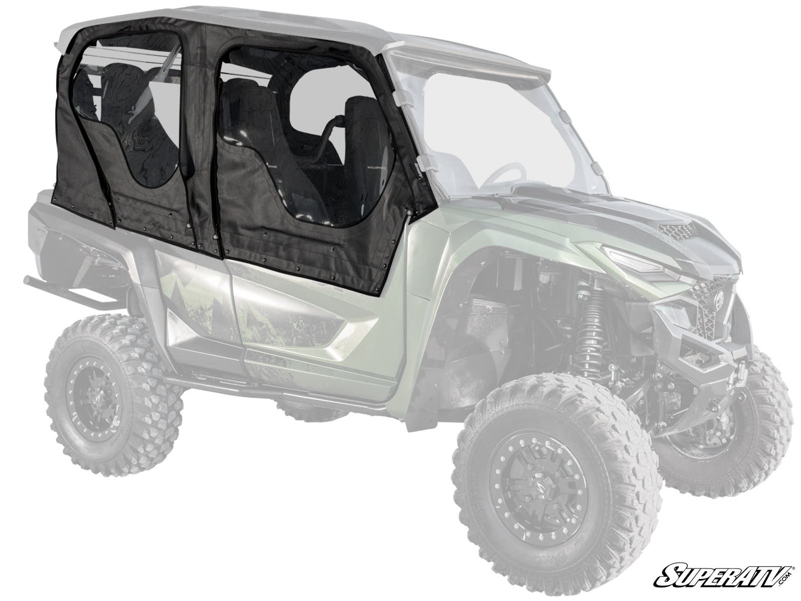 Photo of SuperATV Yamaha Wolverine RMAX 1000 Primal Soft Cab Enclosure Upper Doors by SuperATV - Premium Cab Enclosures for UTVs / Side by Sides