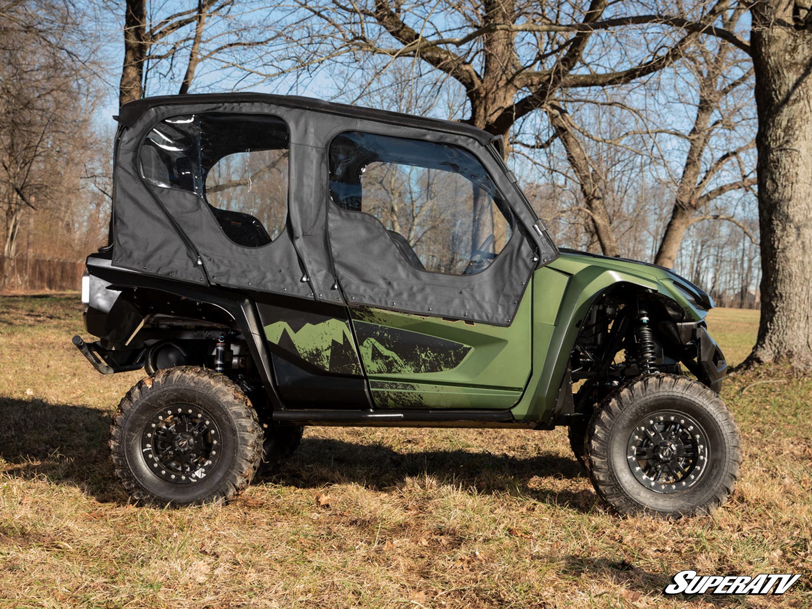Photo of SuperATV Yamaha Wolverine RMAX 1000 Primal Soft Cab Enclosure Upper Doors by SuperATV - Premium Cab Enclosures for UTVs / Side by Sides