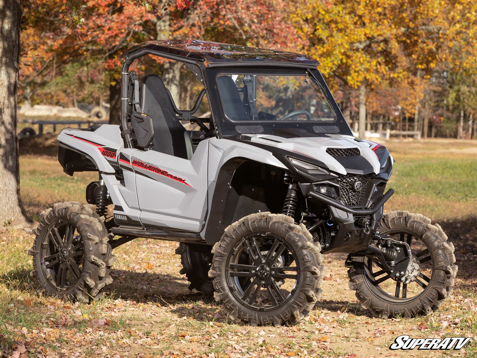 Photo of SuperATV Yamaha Wolverine RMAX 1000 Glass Windshield by SuperATV - Premium Windshields for UTVs / Side by Sides