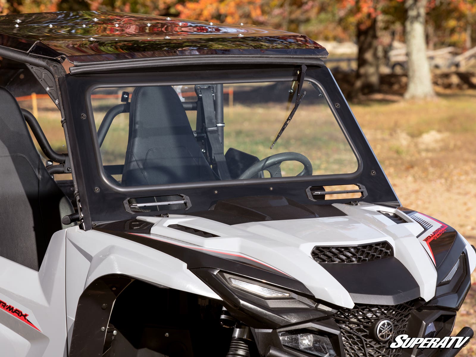 Photo of SuperATV Yamaha Wolverine RMAX 1000 Glass Windshield by SuperATV - Premium Windshields for UTVs / Side by Sides