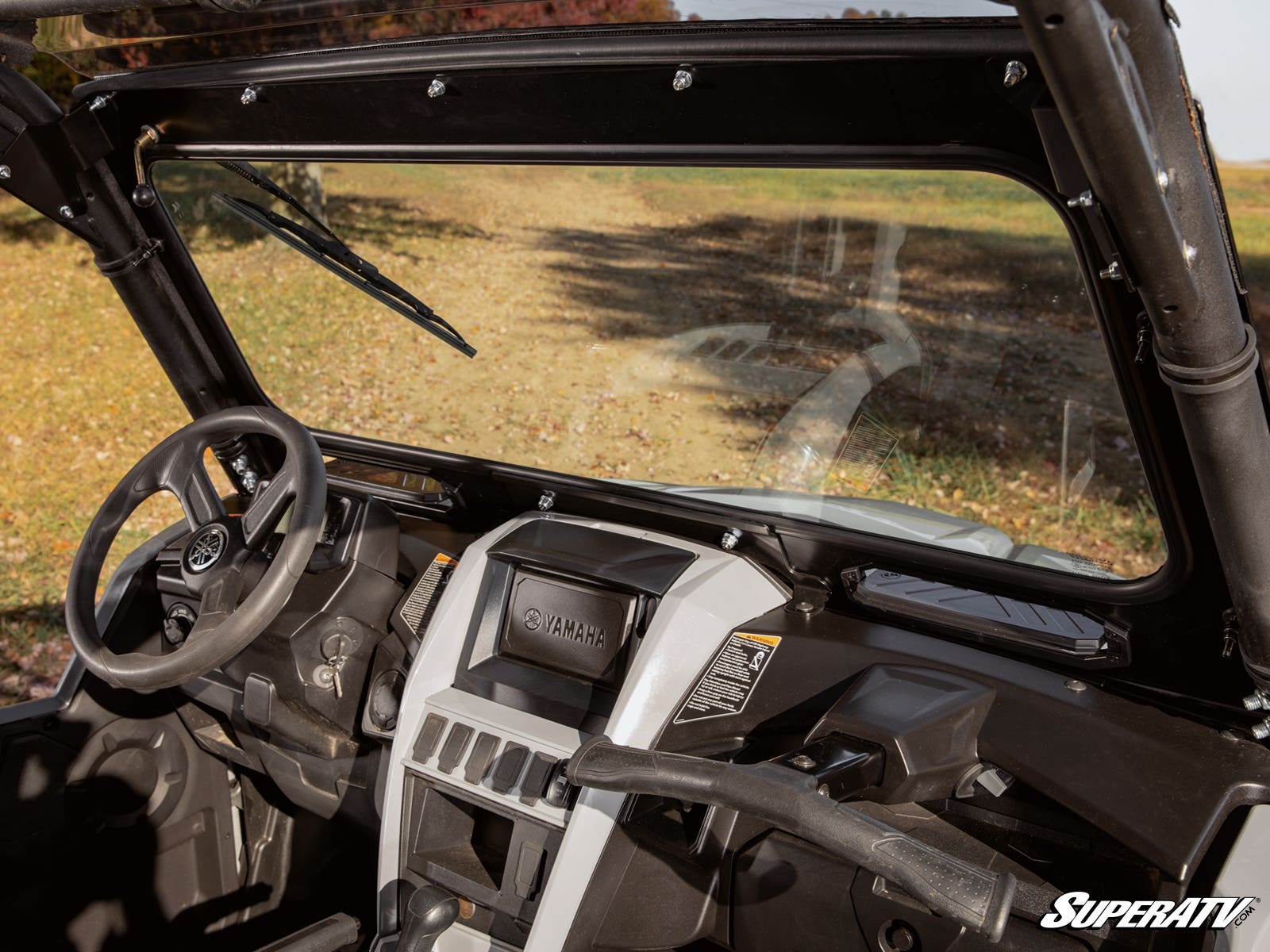 Photo of SuperATV Yamaha Wolverine RMAX 1000 Glass Windshield by SuperATV - Premium Windshields for UTVs / Side by Sides
