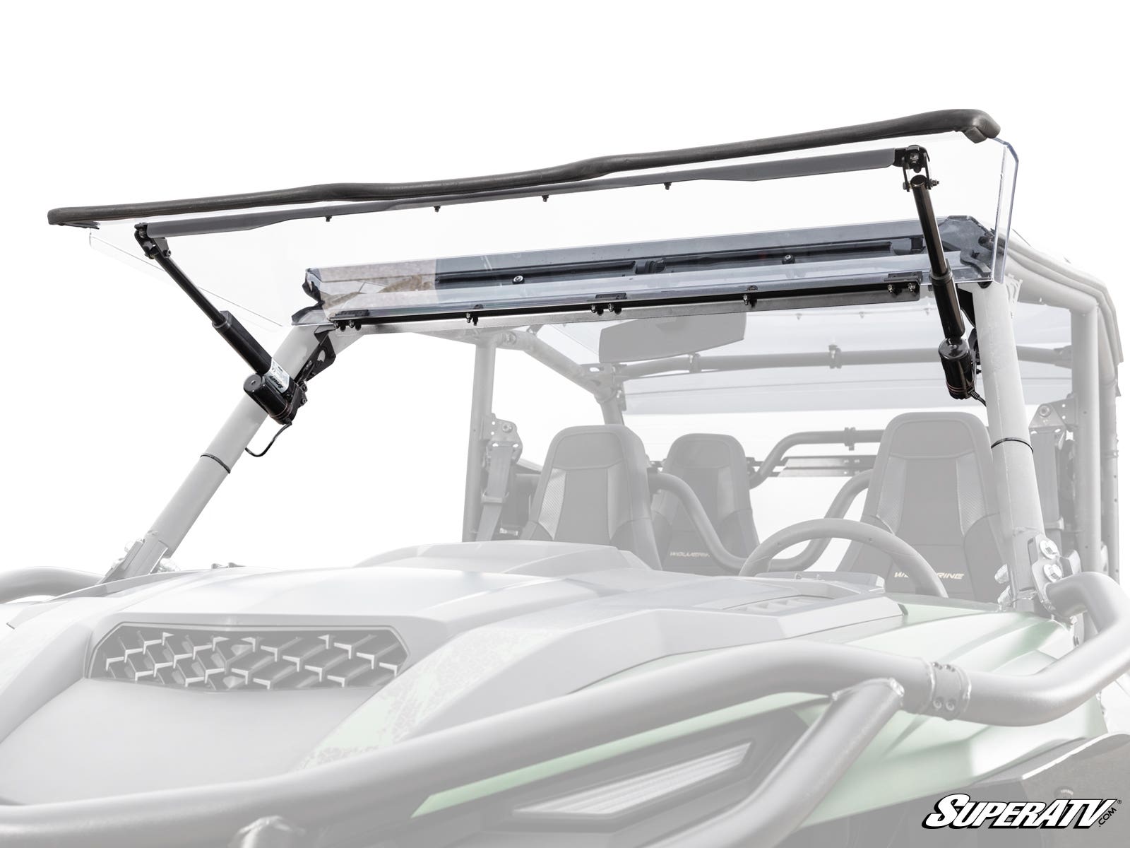 Photo of SuperATV Yamaha Wolverine RMAX MaxDrive Power Flip Windshield by SuperATV - Premium Windshields for UTVs / Side by Sides