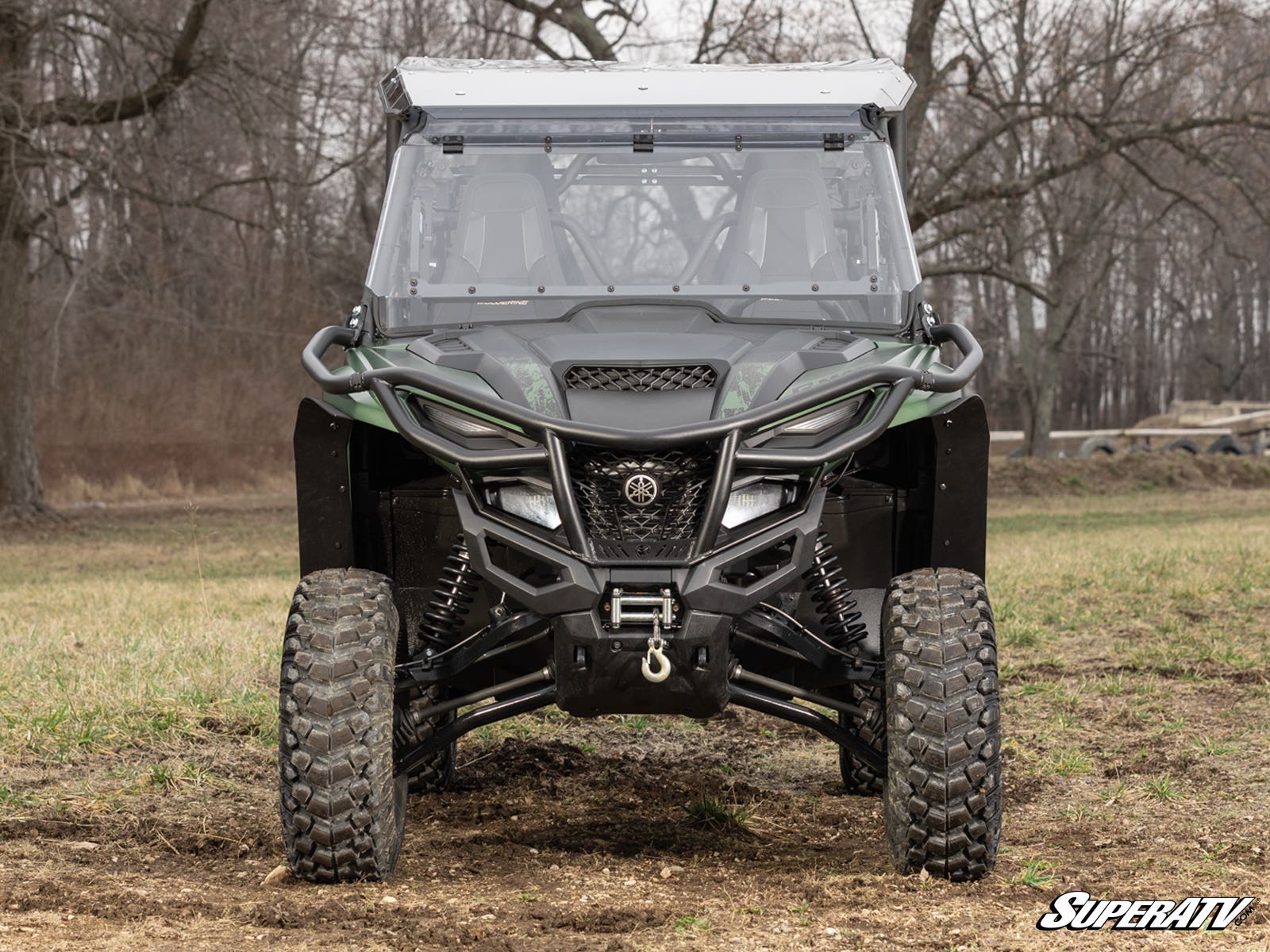 Photo of SuperATV Yamaha Wolverine RMAX MaxDrive Power Flip Windshield by SuperATV - Premium Windshields for UTVs / Side by Sides