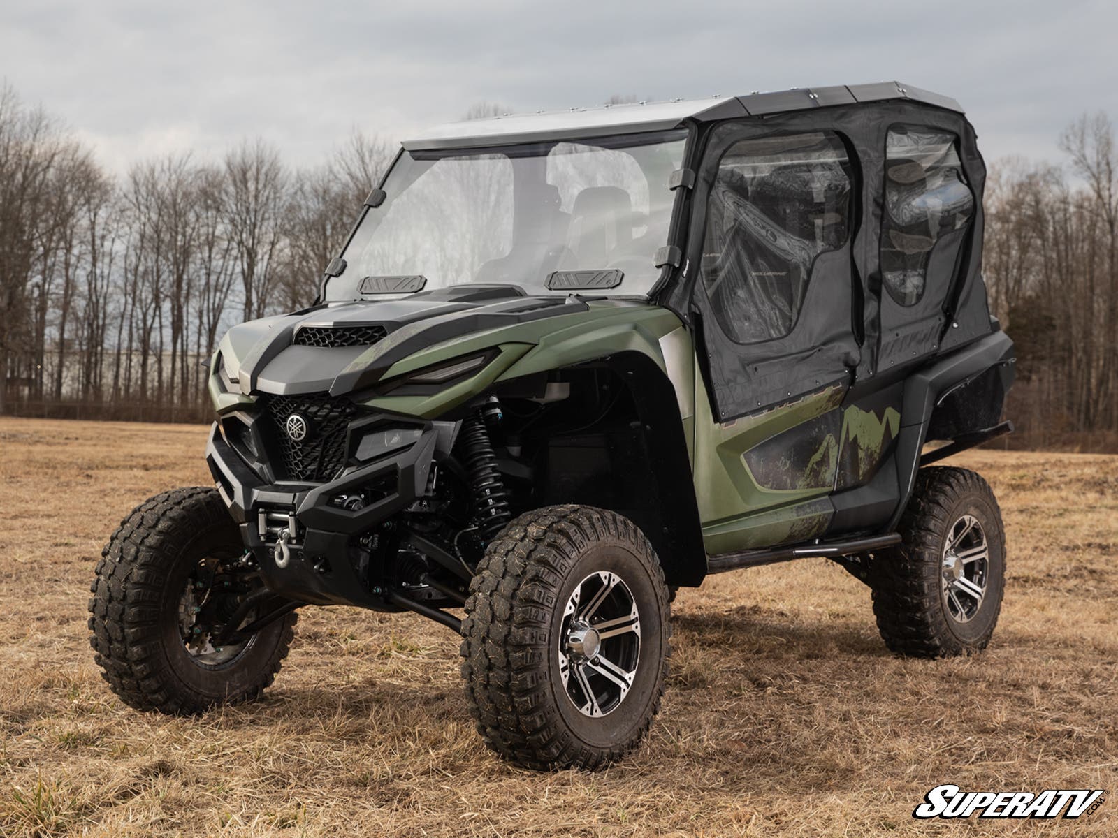 Photo of SuperATV Yamaha Wolverine RMAX Vented Full Windshield by SuperATV - Premium Windshields for UTVs / Side by Sides