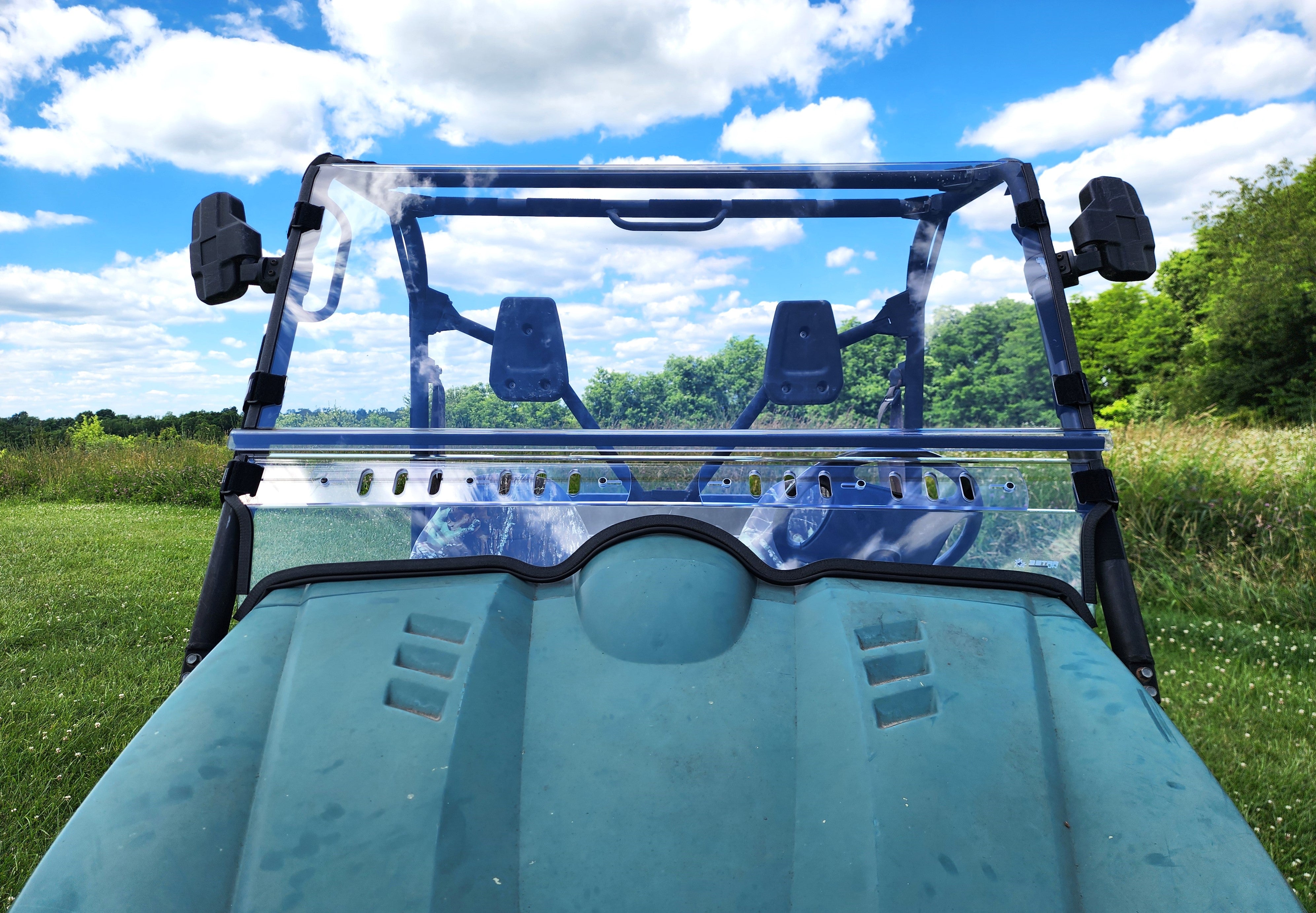 Photo of Yamaha Rhino - 2 Pc Scratch-Resistant Windshield by 3 Star UTV - Premium Windshields for UTVs / Side by Sides
