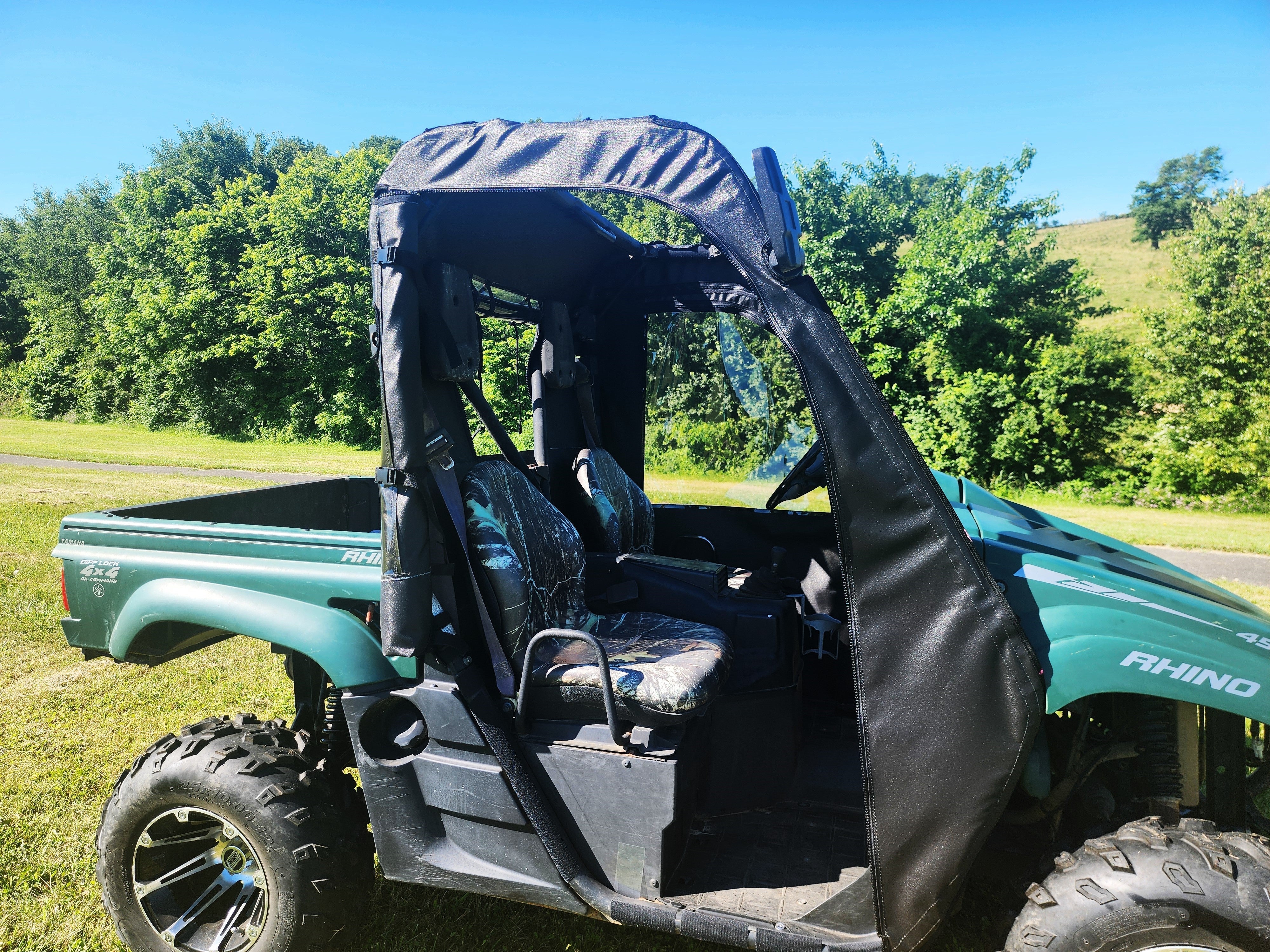 Photo of Yamaha Rhino - Full Cab Enclosure for Hard Windshield (Full Doors) by 3 Star UTV - Premium Enclosures for UTVs / Side by Sides