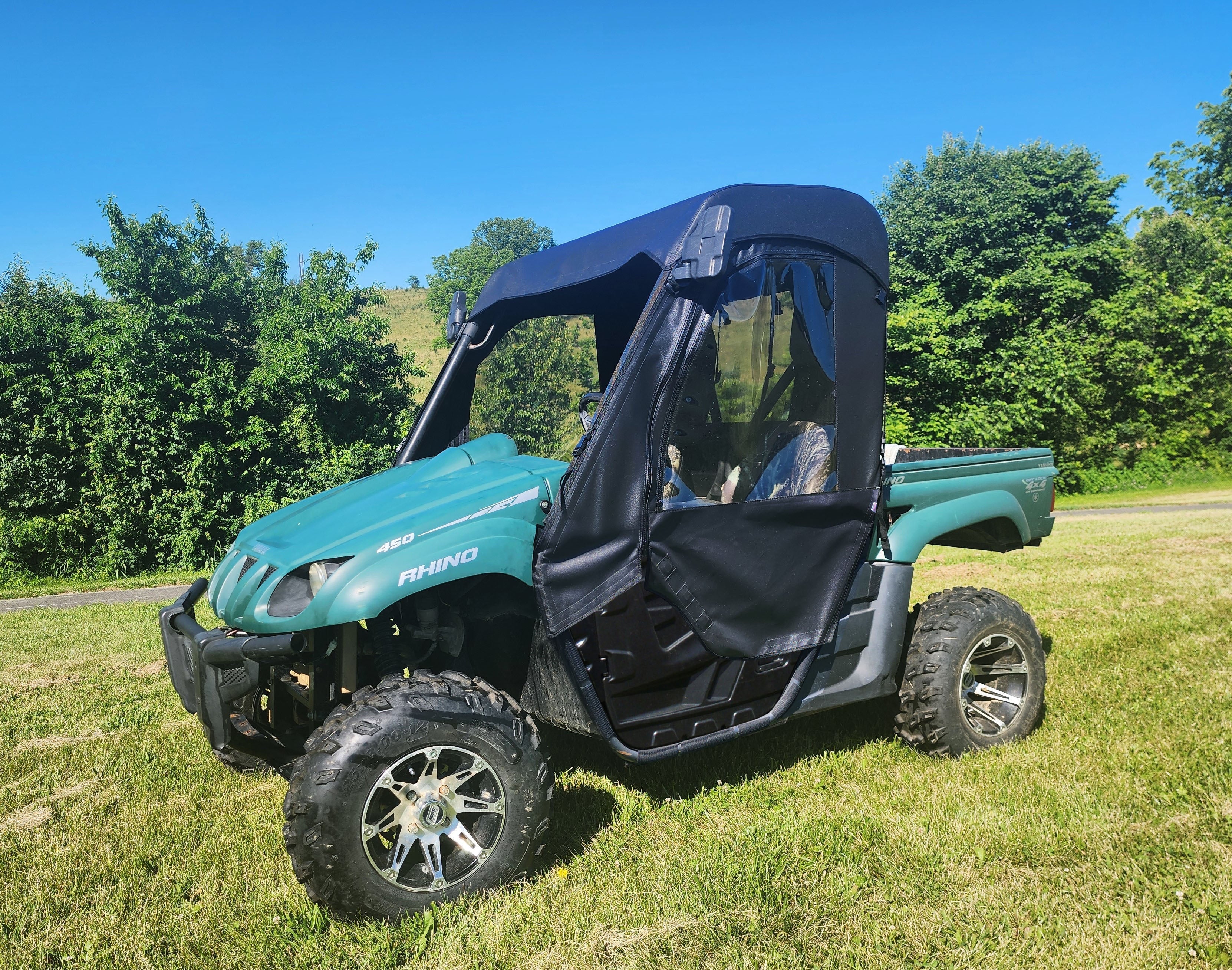 Photo of Yamaha Rhino - Full Cab Enclosure for Hard Windshield (Half Doors) by 3 Star UTV - Premium Enclosures for UTVs / Side by Sides