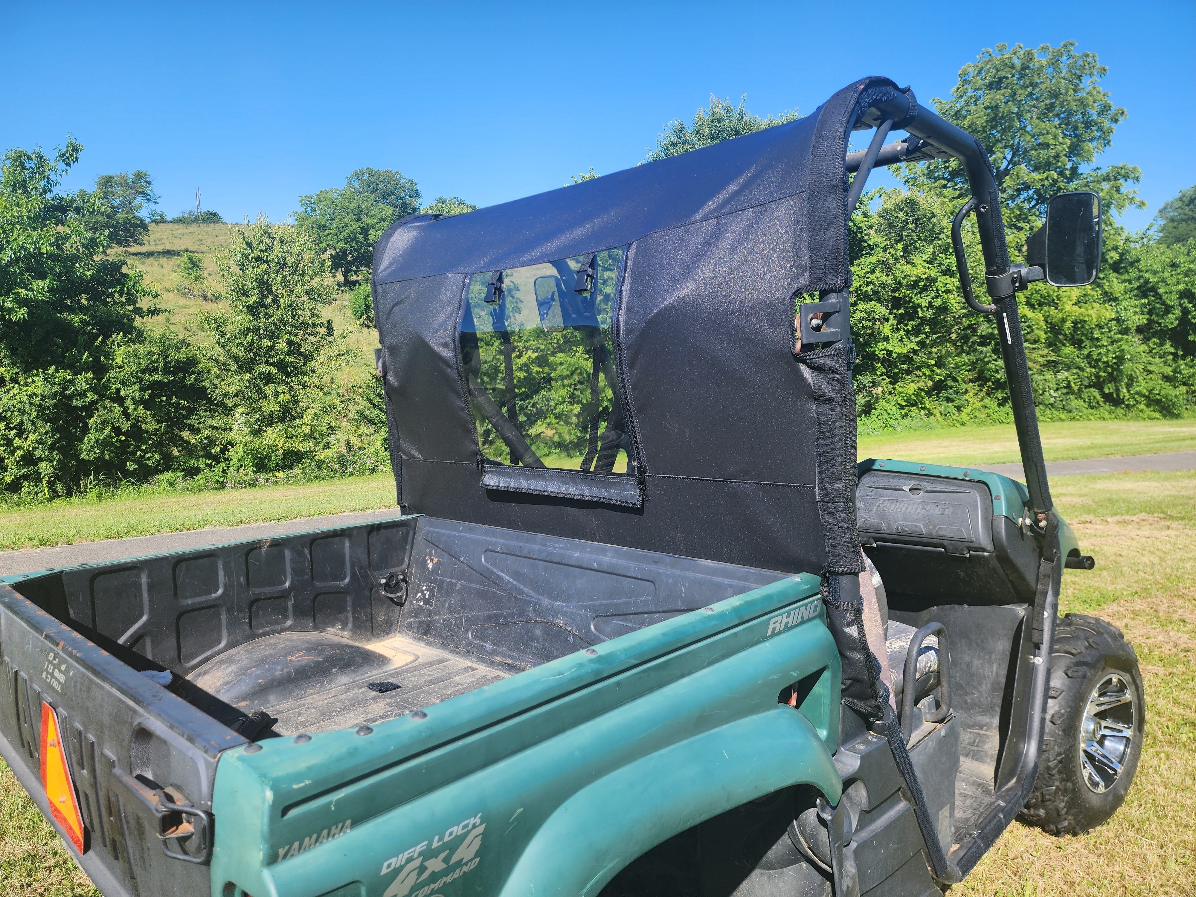 Photo of Yamaha Rhino - Soft Back Panel by 3 Star UTV - Premium Enclosures for UTVs / Side by Sides