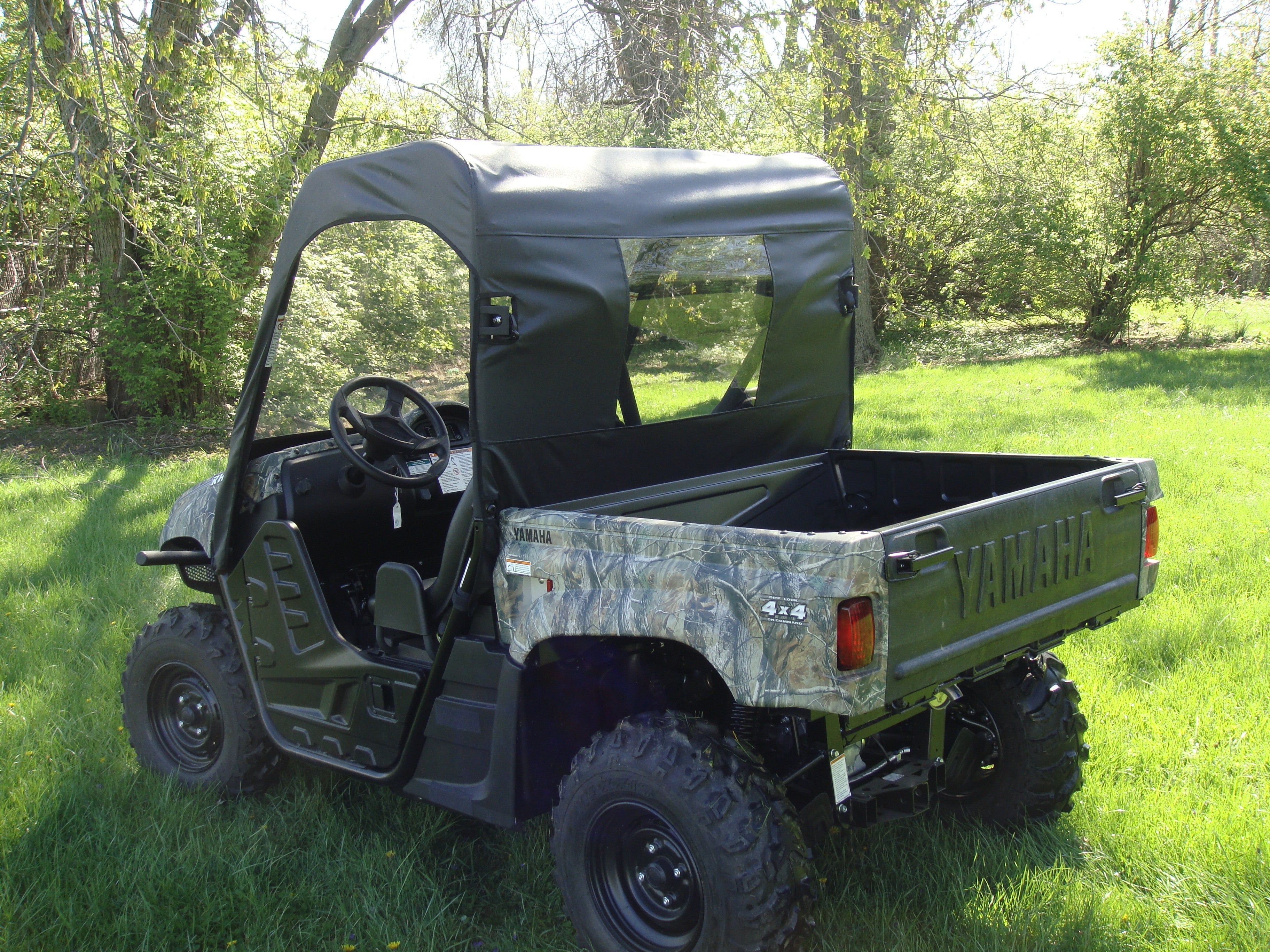 Photo of Yamaha Rhino - Vinyl Windshield/Top/Rear Combo by 3 Star UTV - Premium Enclosures for UTVs / Side by Sides