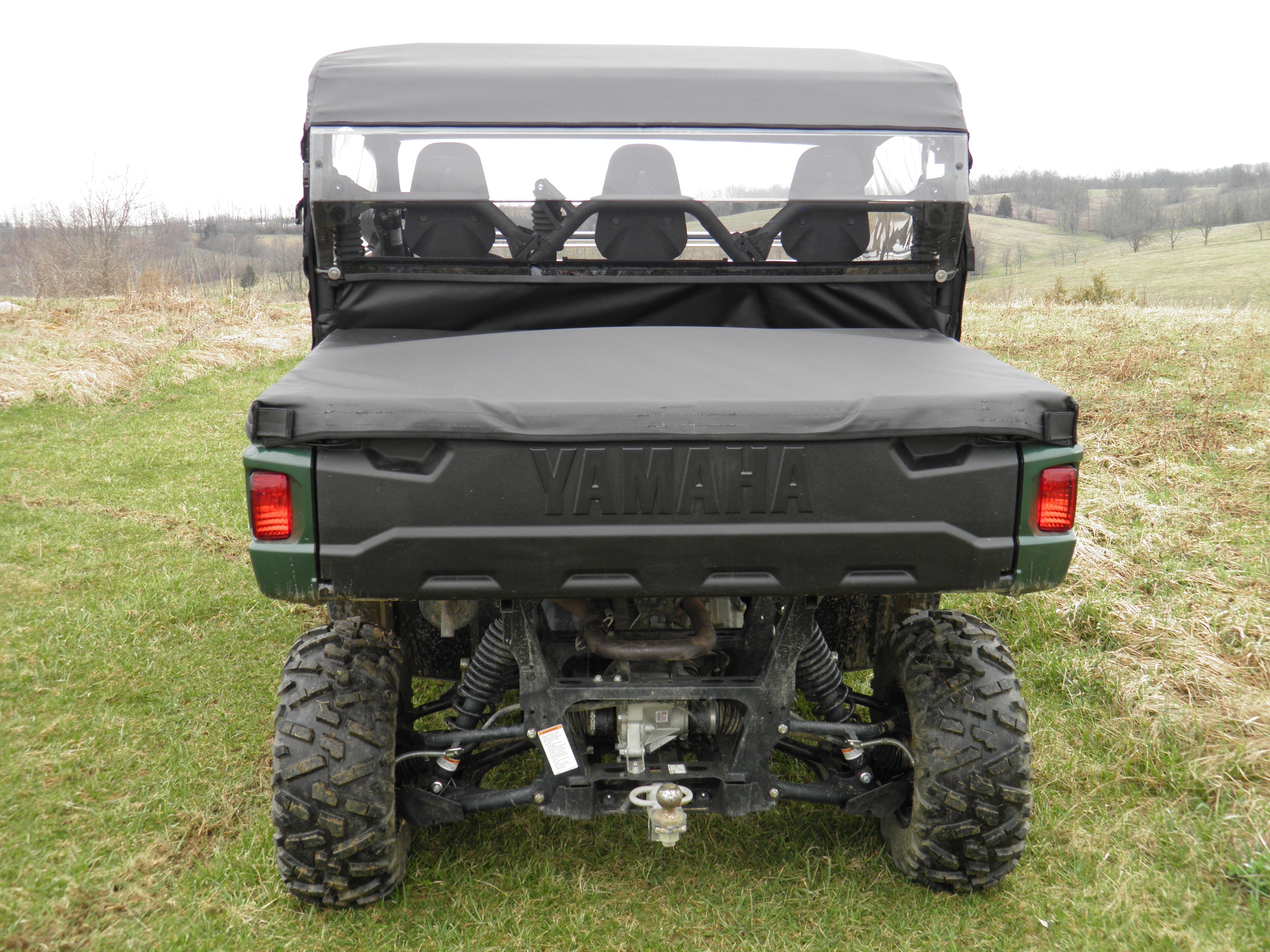 Photo of Yamaha Viking - 1 Pc Lexan Back Panel w/Vent Option by 3 Star UTV - Premium Windshields for UTVs / Side by Sides
