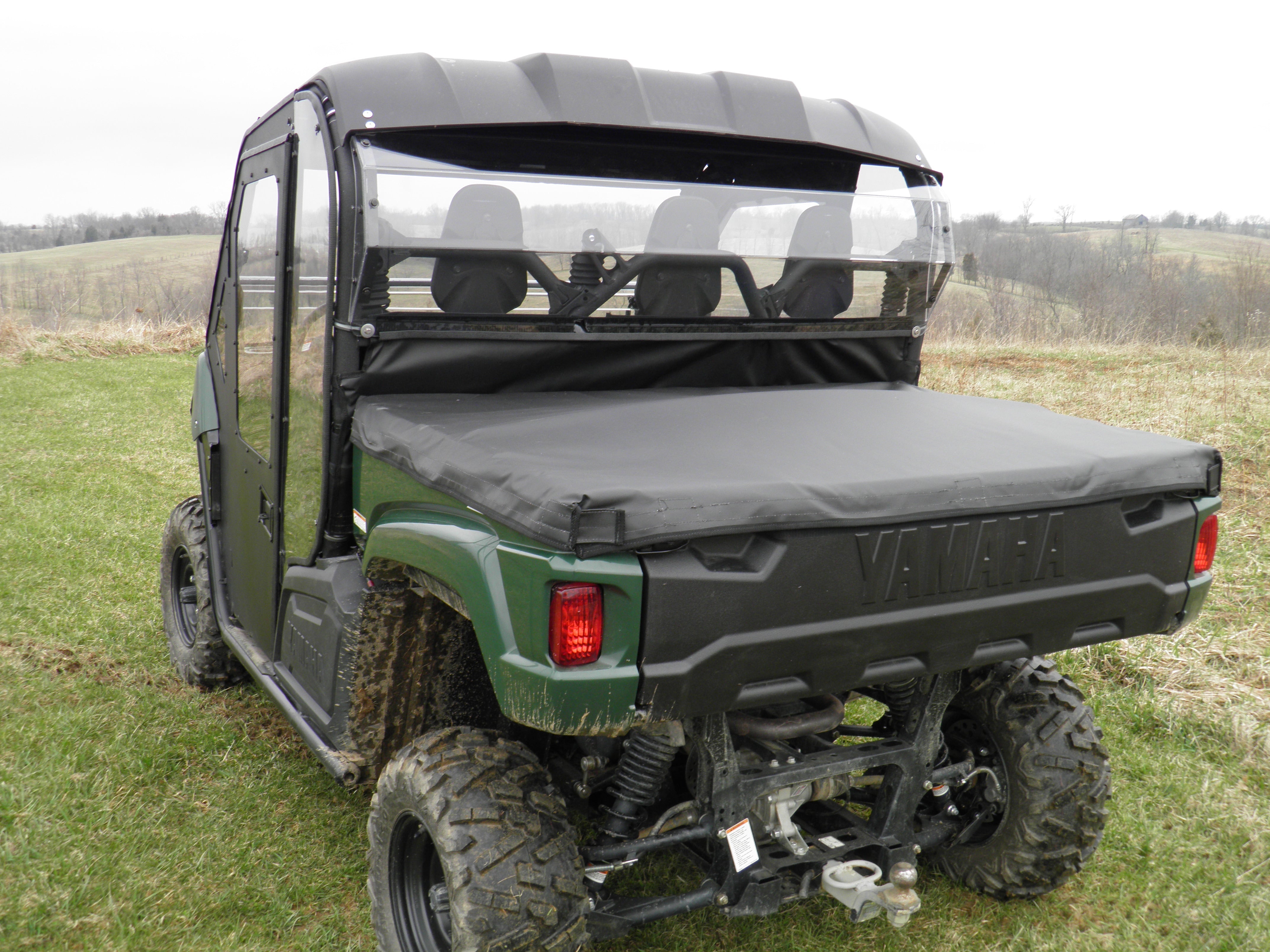 Photo of Yamaha Viking - 1 Pc Lexan Back Panel w/Vent Option by 3 Star UTV - Premium Windshields for UTVs / Side by Sides