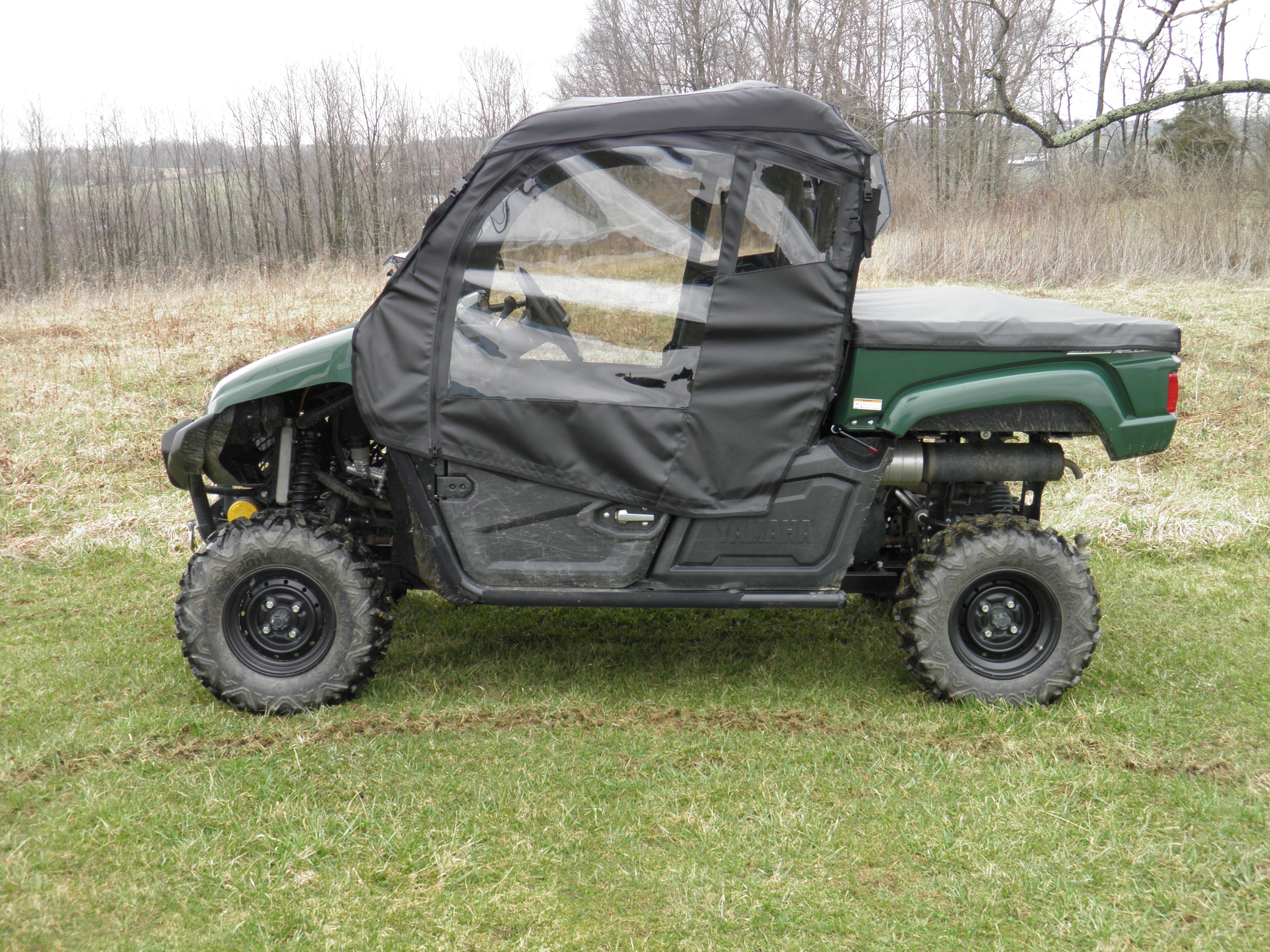 Photo of Yamaha Viking - Full Cab Enclosure with Vinyl Windshield (Half Doors) by 3 Star UTV - Premium Enclosures for UTVs / Side by Sides
