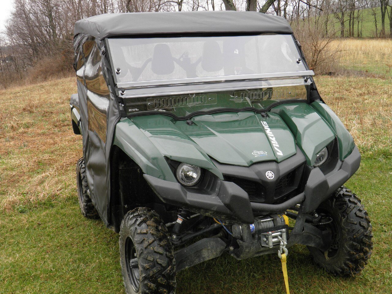 Photo of Yamaha Viking - Full Cab Enclosure for Hard Windshield (Half Doors) by 3 Star UTV - Premium Enclosures for UTVs / Side by Sides