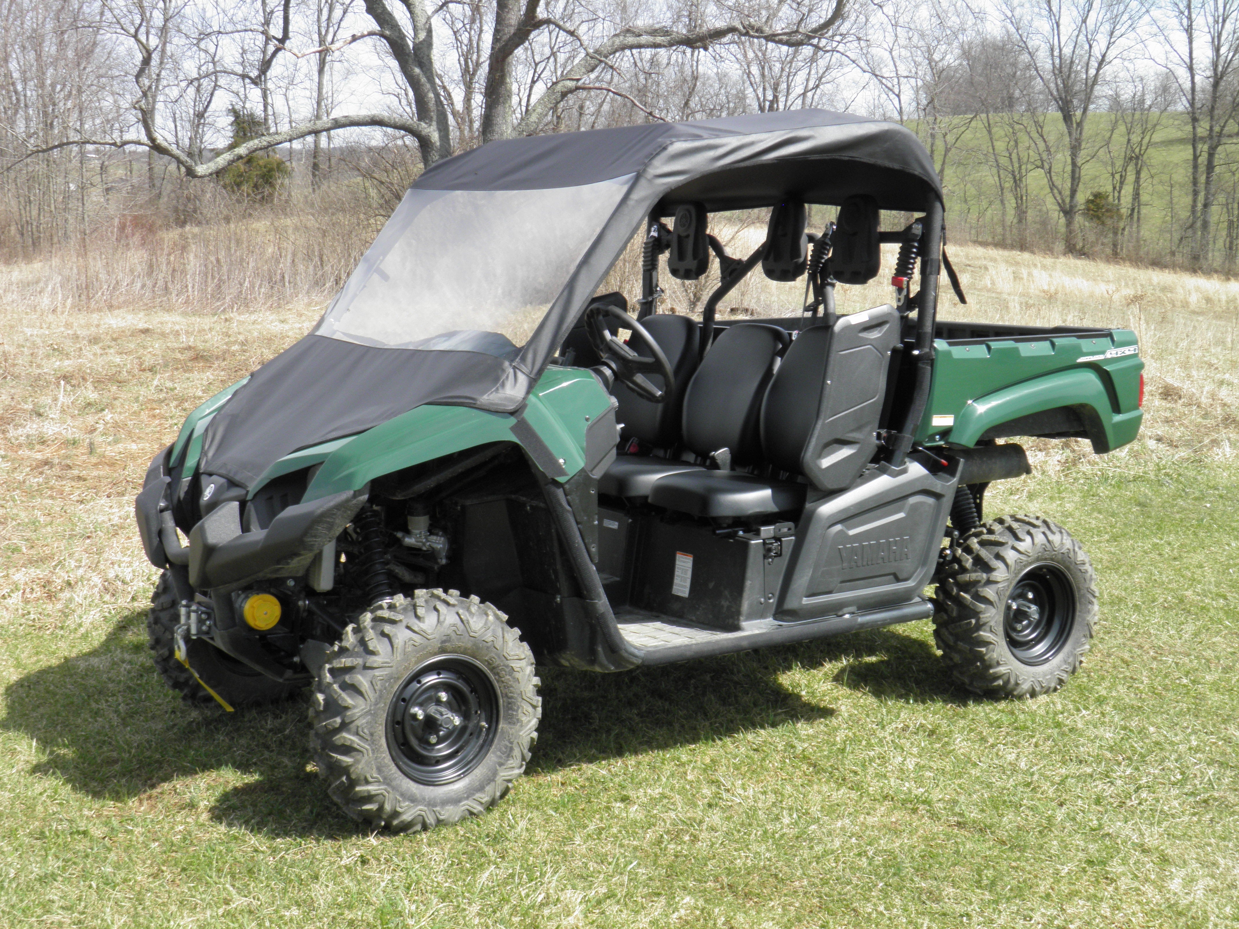 Photo of Yamaha Viking - Vinyl Windshield/Top Combo by 3 Star UTV - Premium Enclosures for UTVs / Side by Sides