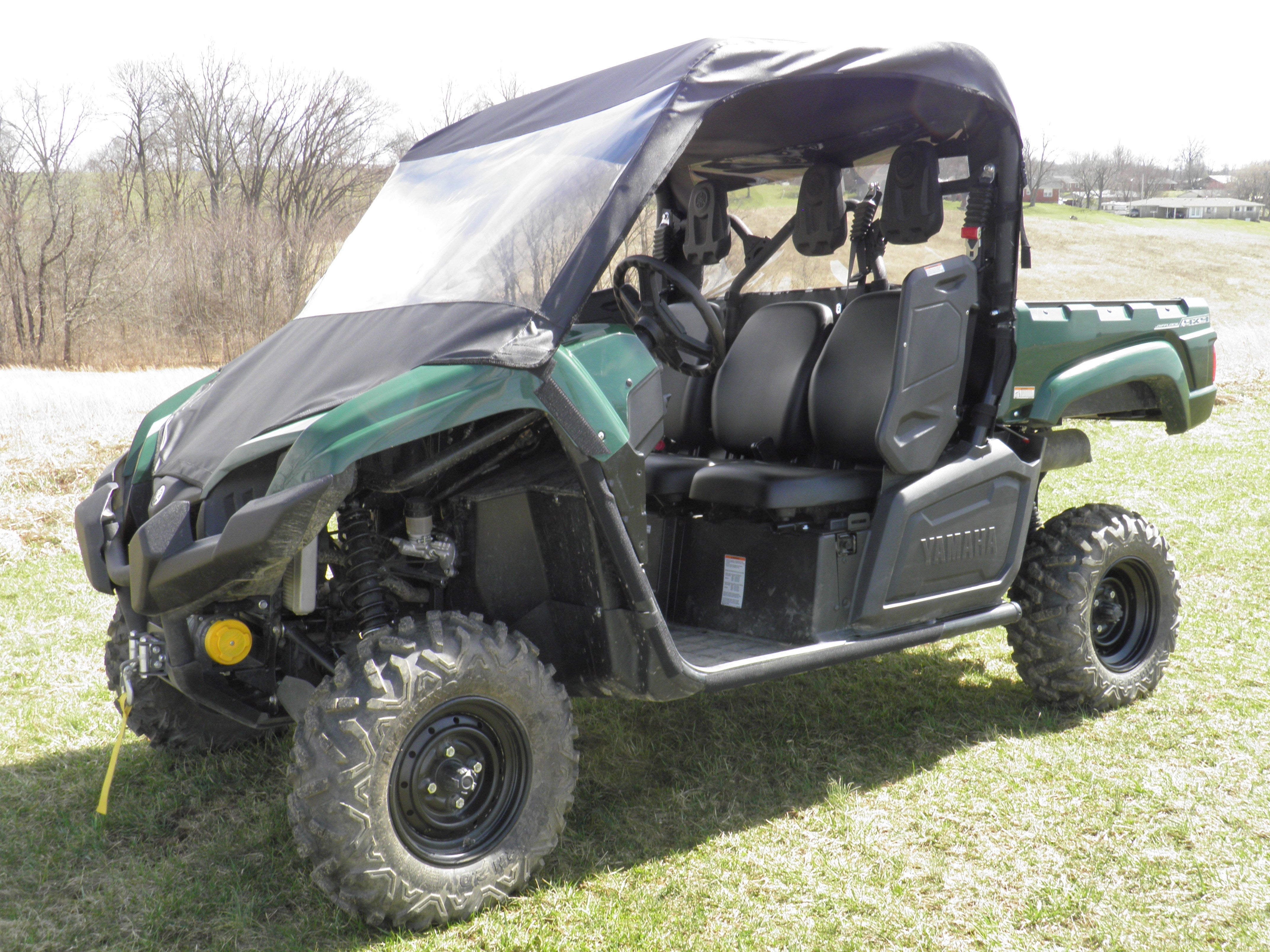 Photo of Yamaha Viking - Vinyl Windshield/Top/Rear Combo by 3 Star UTV - Premium Enclosures for UTVs / Side by Sides