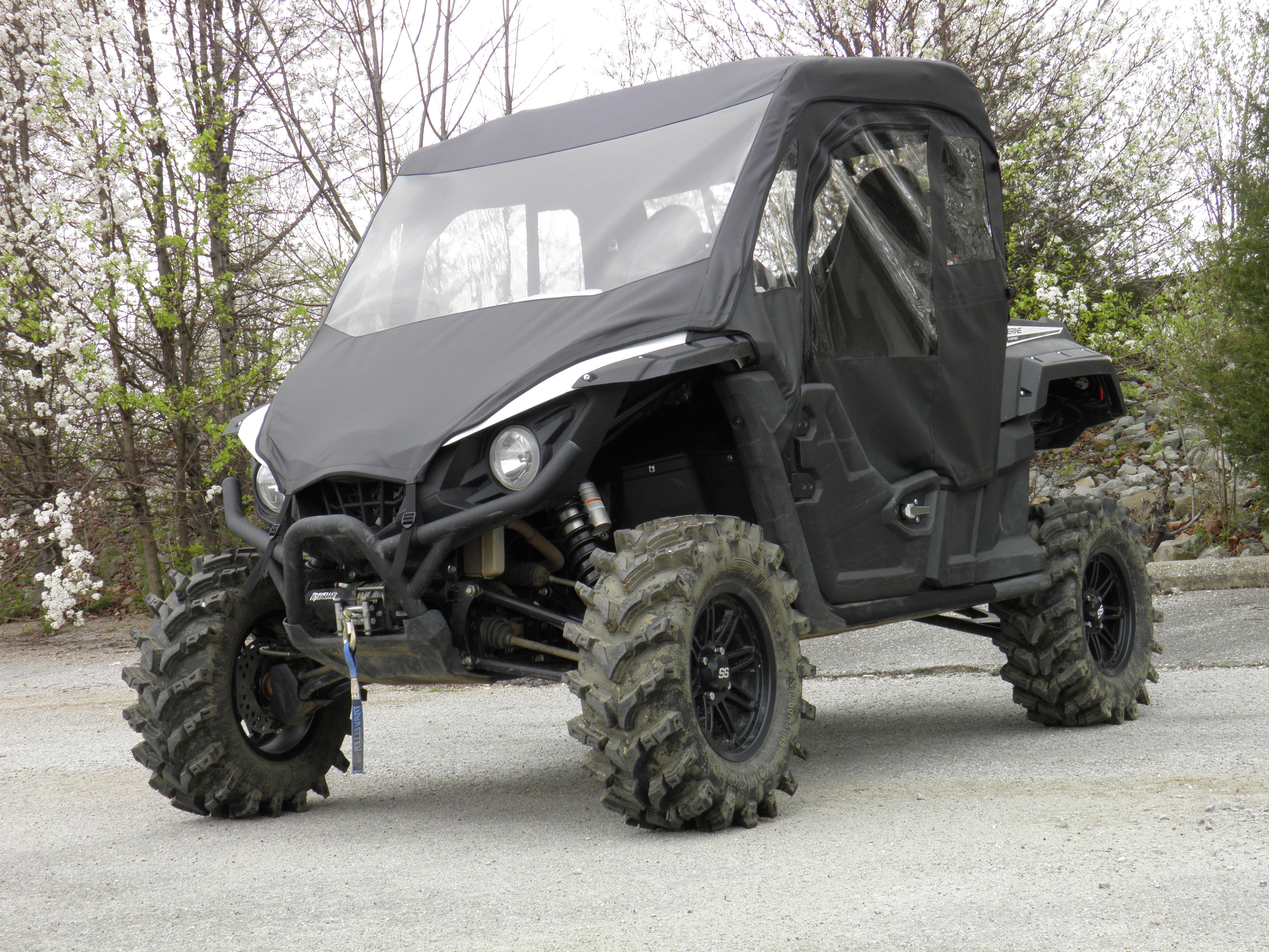 Photo of Yamaha Wolverine - Full Cab Enclosure with Vinyl Windshield (Half Doors) by 3 Star UTV - Premium Enclosures for UTVs / Side by Sides