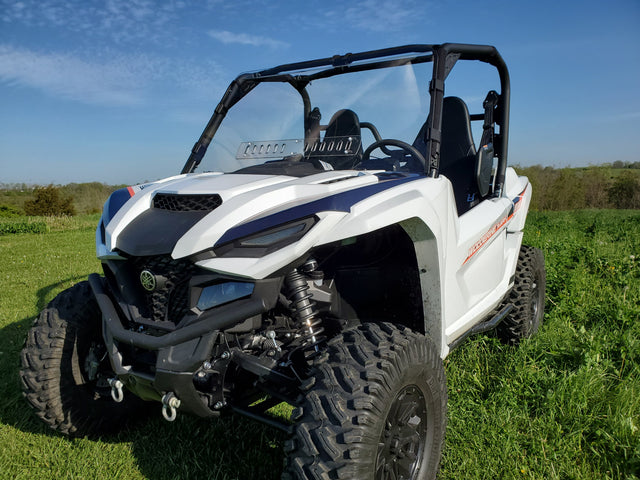Photo of Yamaha Wolverine RMAX 1000 - 1 pc Windshield w/Hard Coat, Clamp and Vent Options by 3 Star UTV - Premium Windshields for UTVs / Side by Sides
