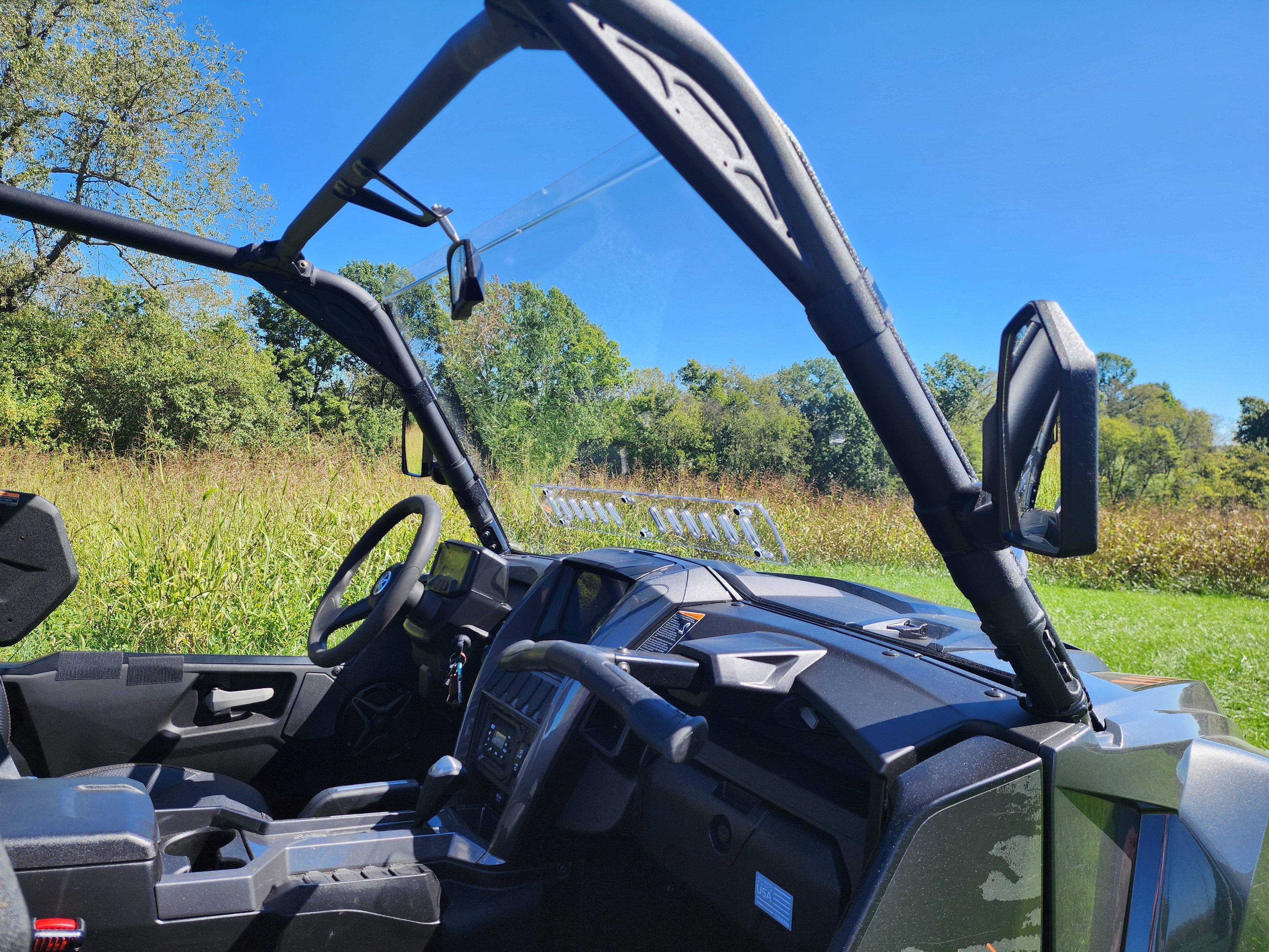 Photo of Yamaha Wolverine RMAX 4-1000 - 1 pc Scratch Resistant Windshield by 3 Star UTV - Premium Windshields for UTVs / Side by Sides