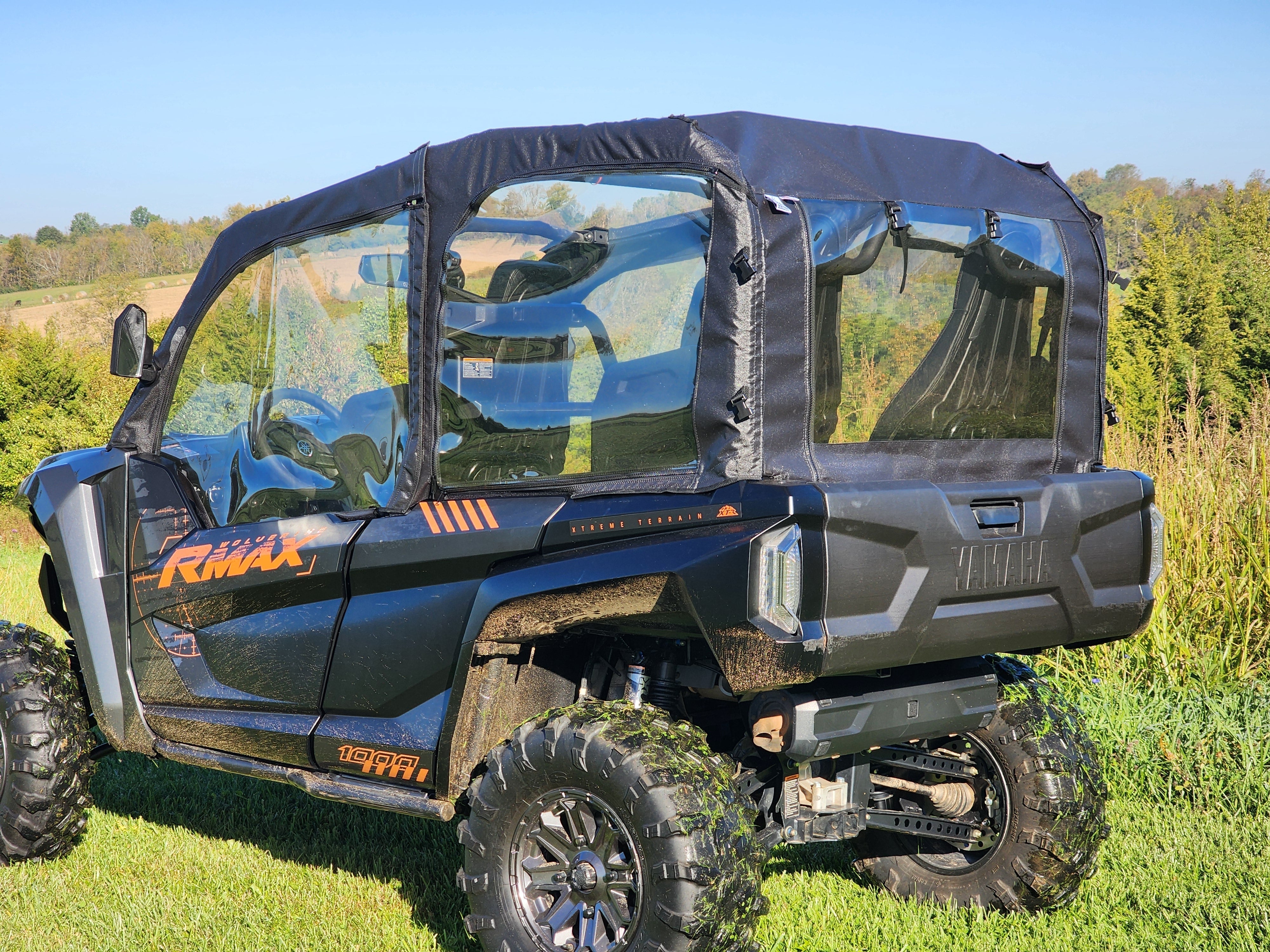 Photo of Yamaha Wolverine RMAX 4-1000 - Upper Doors/Rear Panel Combo by 3 Star UTV - Premium Enclosures for UTVs / Side by Sides