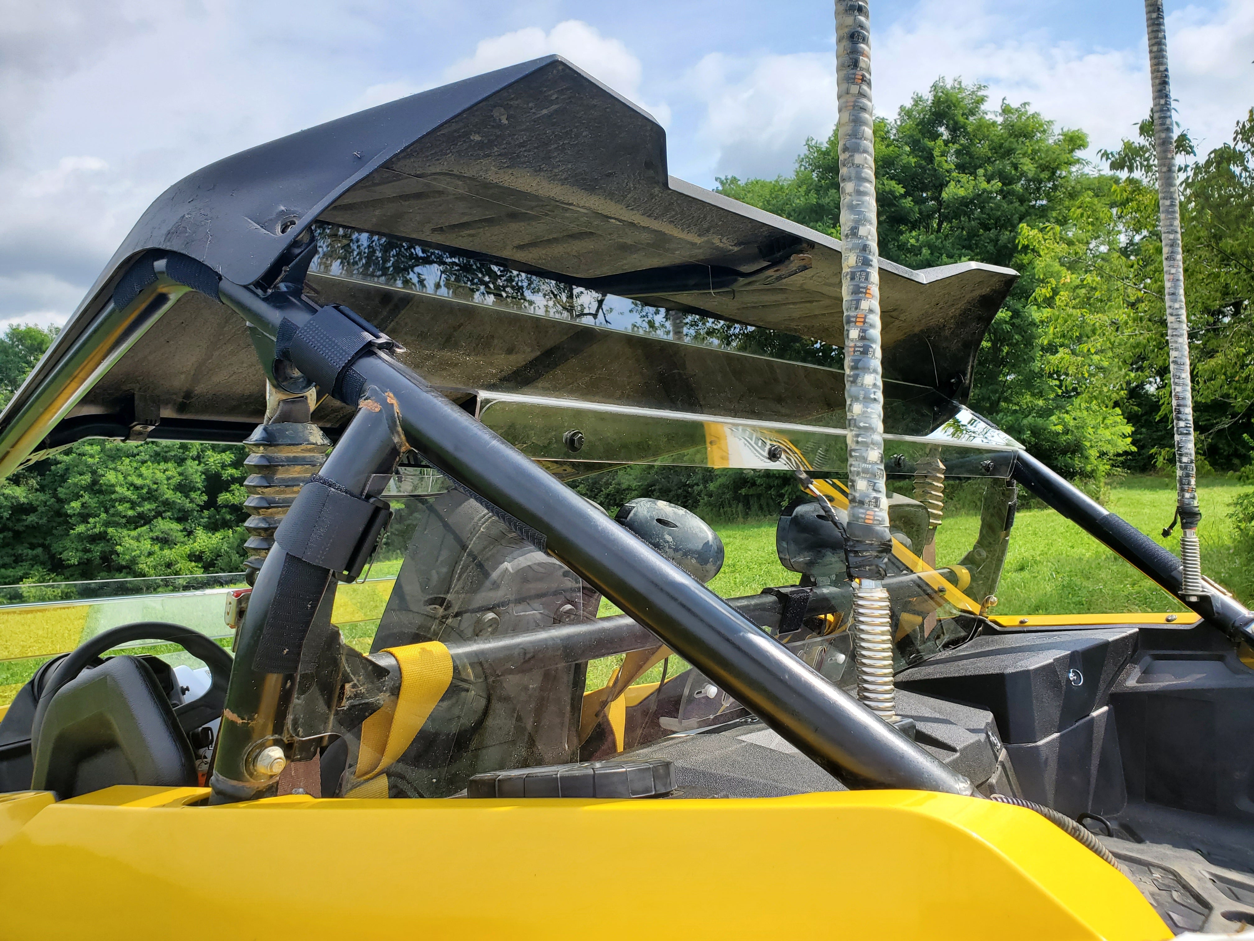 Photo of Yamaha YXZ 2016-2018 - 2 Pc Lexan Back Panel w/Vent Option by 3 Star UTV - Premium Windshields for UTVs / Side by Sides