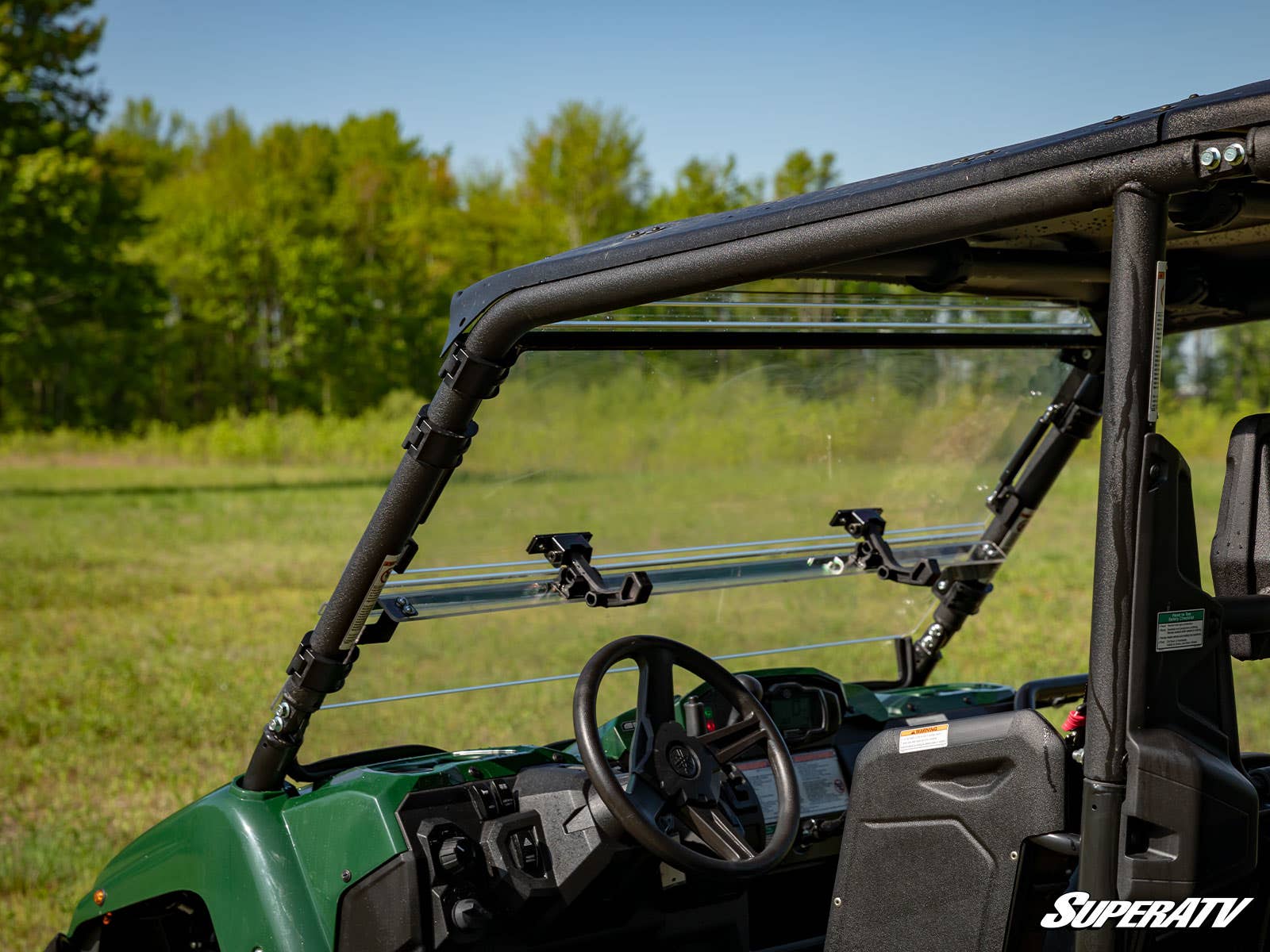 Photo of SuperATV Yamaha Viking Scratch Resistant Flip Windshield by SuperATV - Premium Windshields for UTVs / Side by Sides