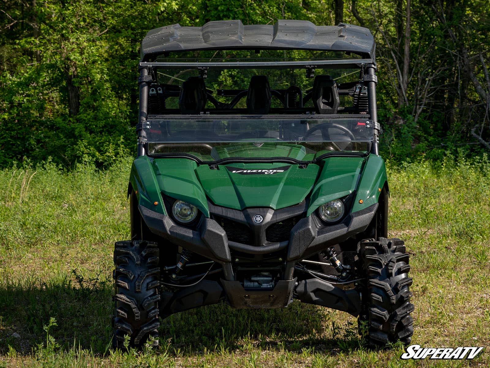 Photo of SuperATV Yamaha Viking Scratch Resistant Flip Windshield by SuperATV - Premium Windshields for UTVs / Side by Sides