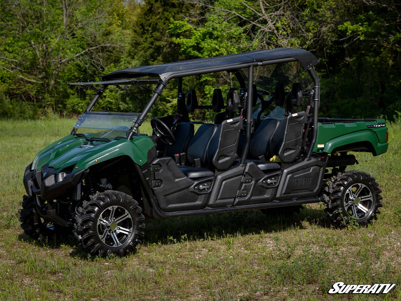 Photo of SuperATV Yamaha Viking Scratch Resistant Flip Windshield by SuperATV - Premium Windshields for UTVs / Side by Sides