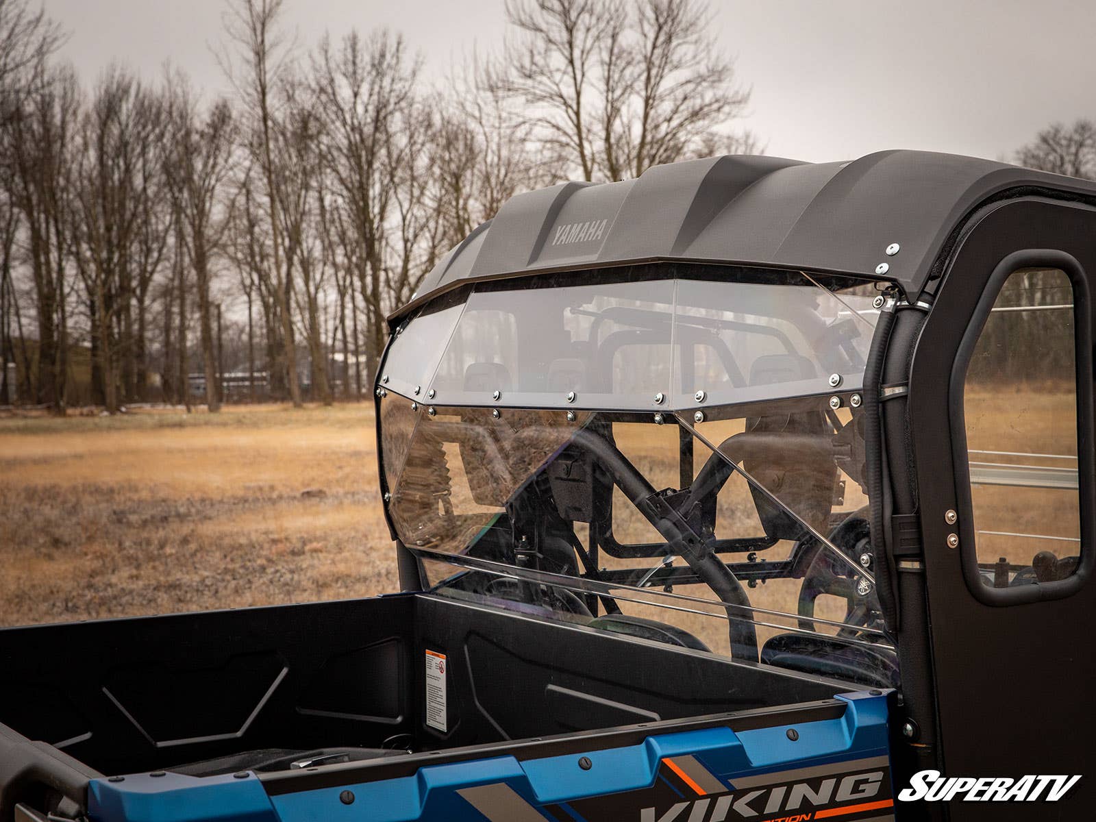 Photo of SuperATV Yamaha Viking Rear Windshield by SuperATV - Premium Windshields for UTVs / Side by Sides
