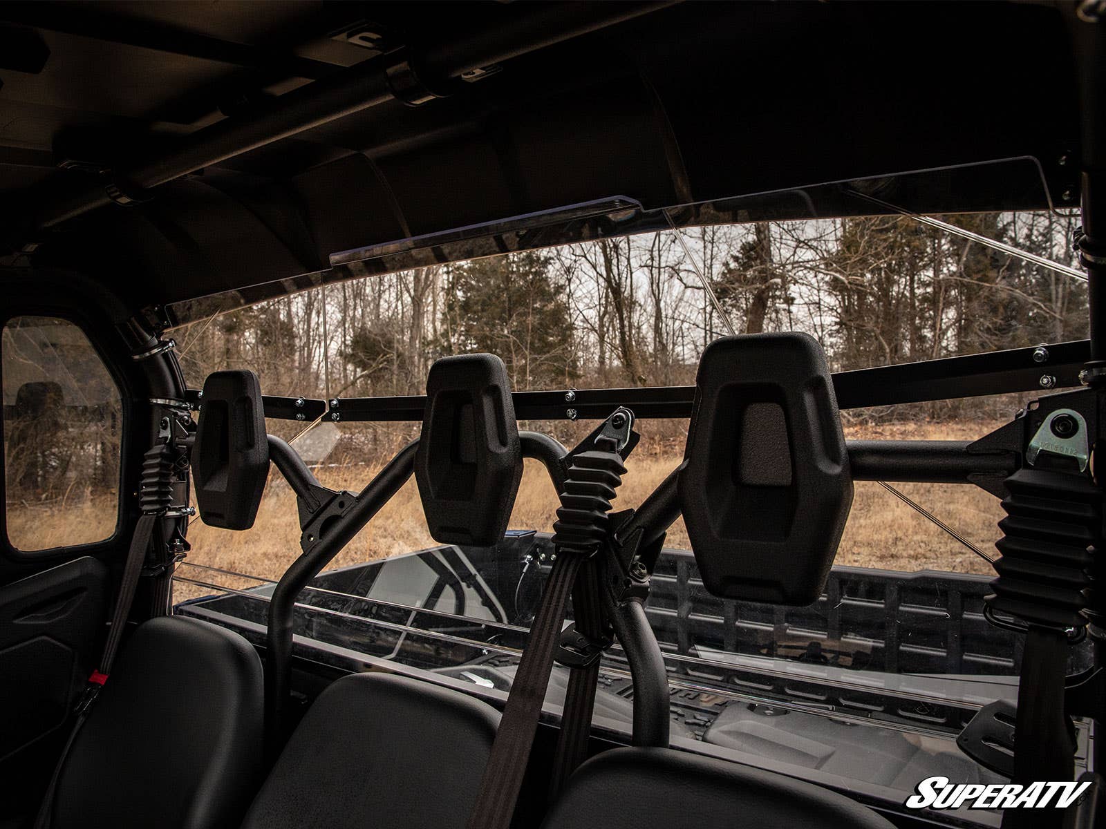 Photo of SuperATV Yamaha Viking Rear Windshield by SuperATV - Premium Windshields for UTVs / Side by Sides