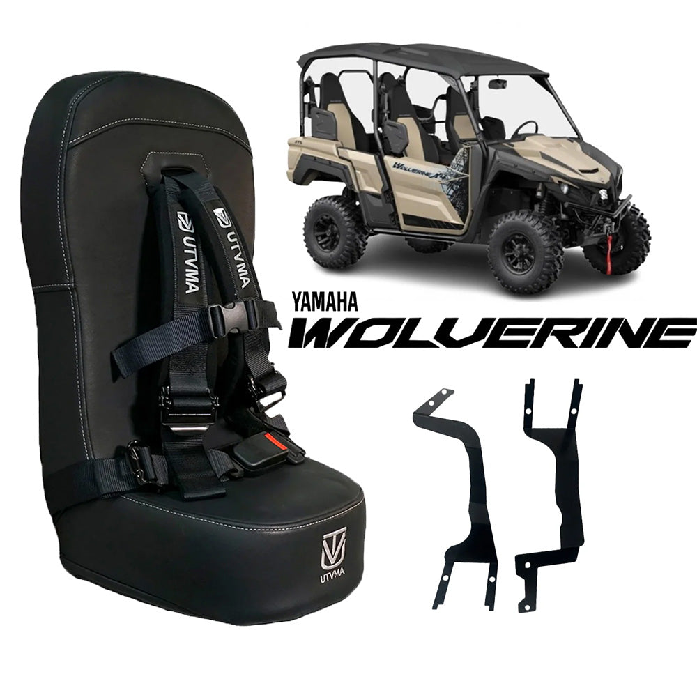 Photo of Yamaha Wolverine X4 Bump Seat (2018-2025) by UTV Mountain Accessories - Premium Bump Seats for UTVs / Side by Sides