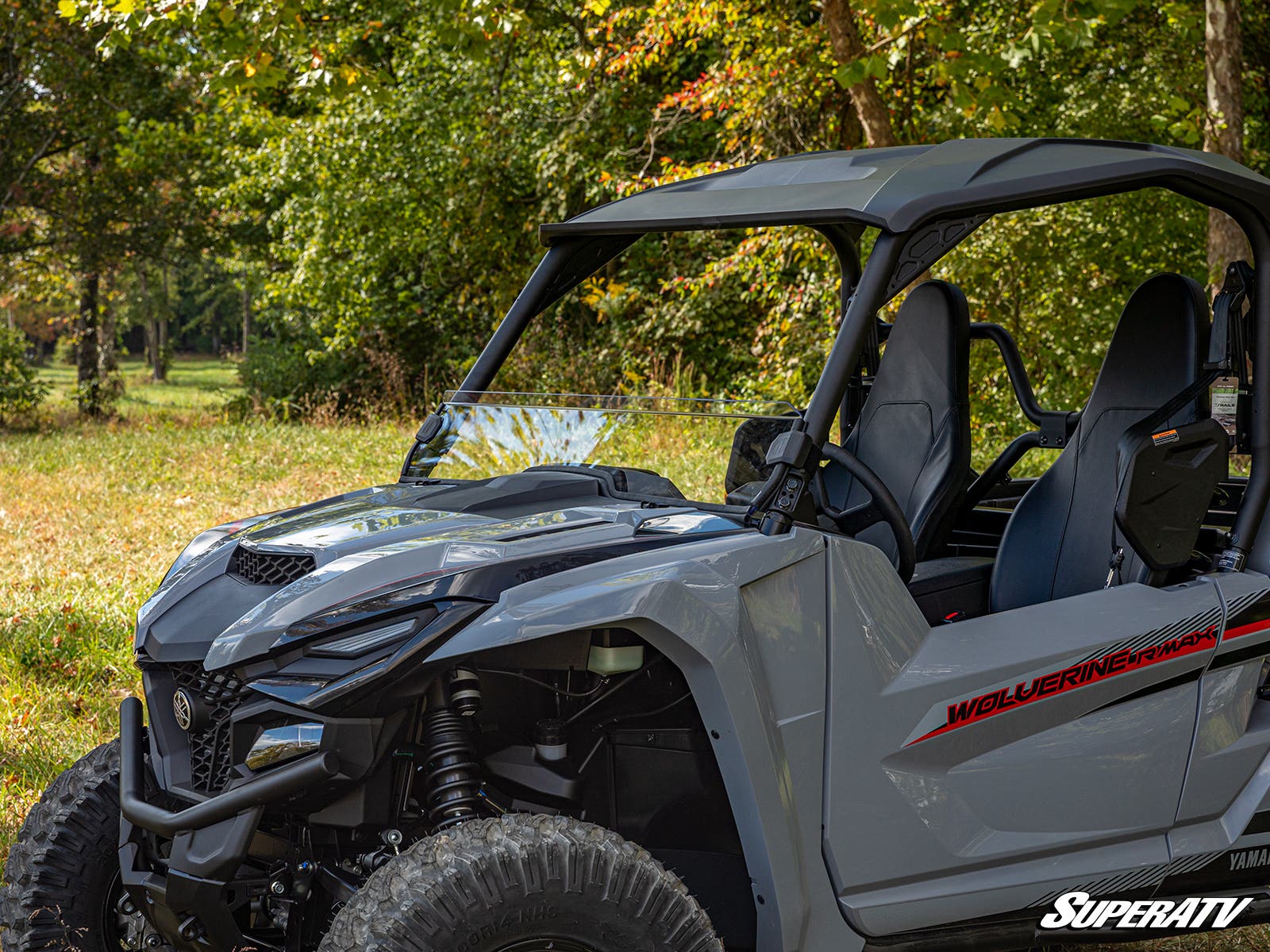 Photo of SuperATV Yamaha Wolverine X4 850 Half Windshield by SuperATV - Premium Windshields for UTVs / Side by Sides