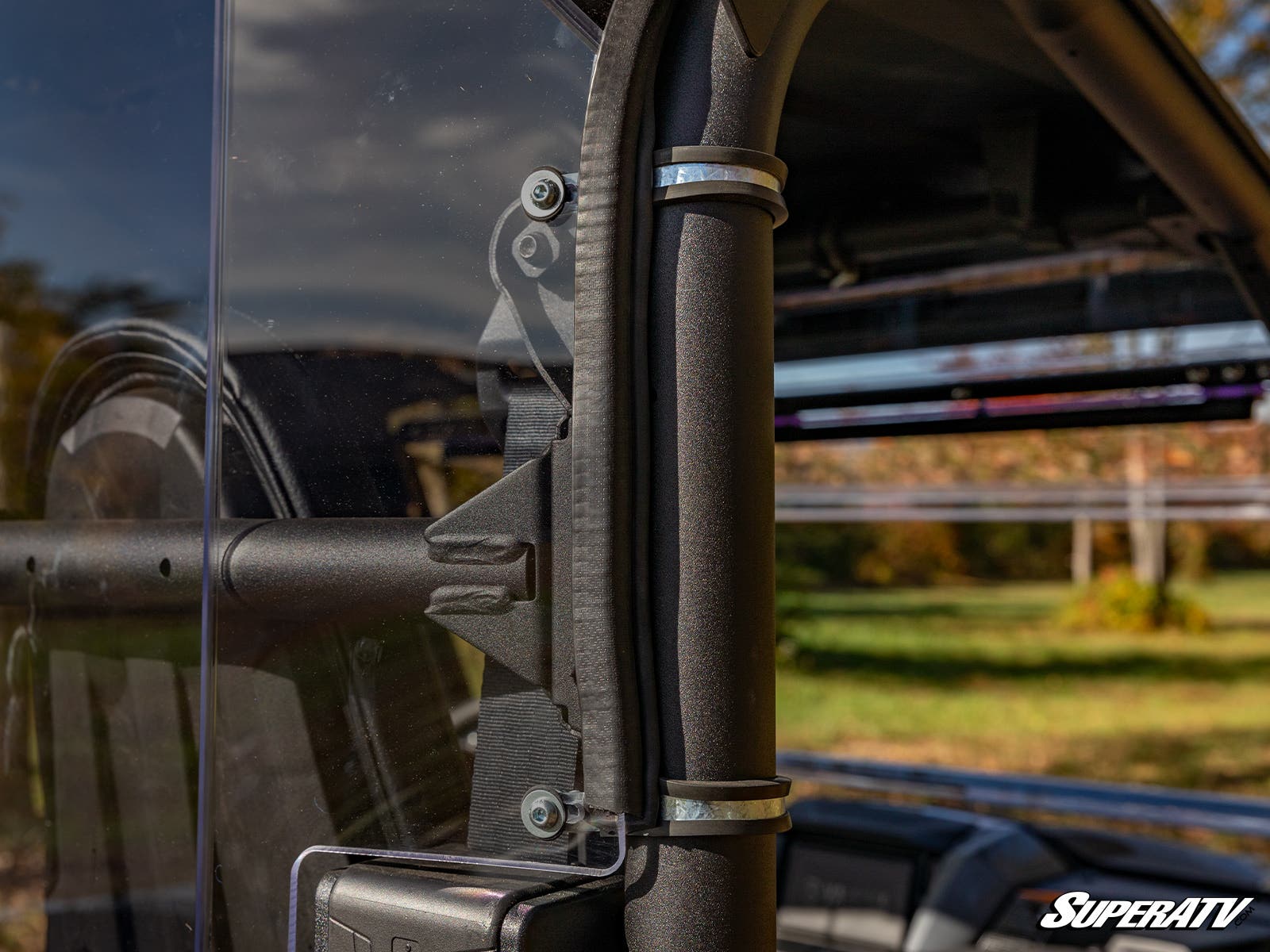 Photo of SuperATV Yamaha Wolverine RMAX2 1000 Scratch-Resistant Rear Windshield by SuperATV - Premium Windshields for UTVs / Side by Sides