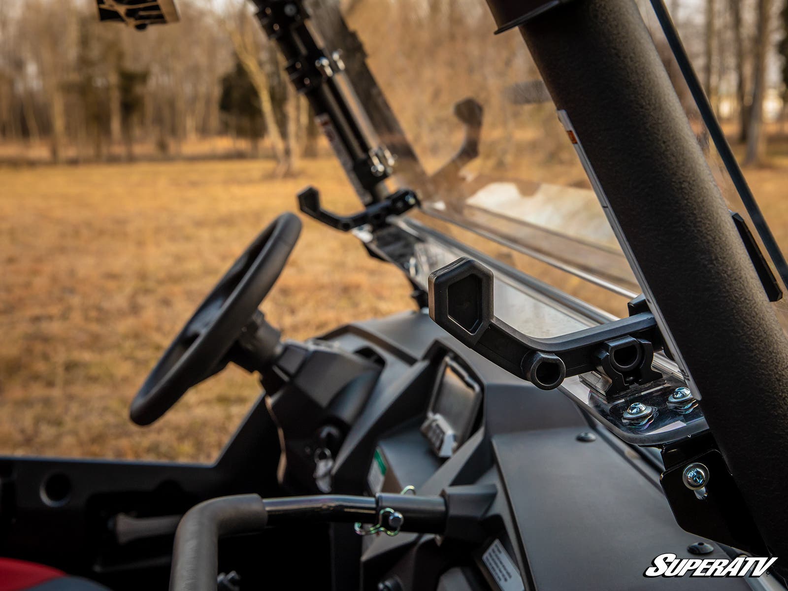 Photo of SuperATV Yamaha Wolverine X4 850 Scratch-Resistant Flip Windshield by SuperATV - Premium Windshields for UTVs / Side by Sides