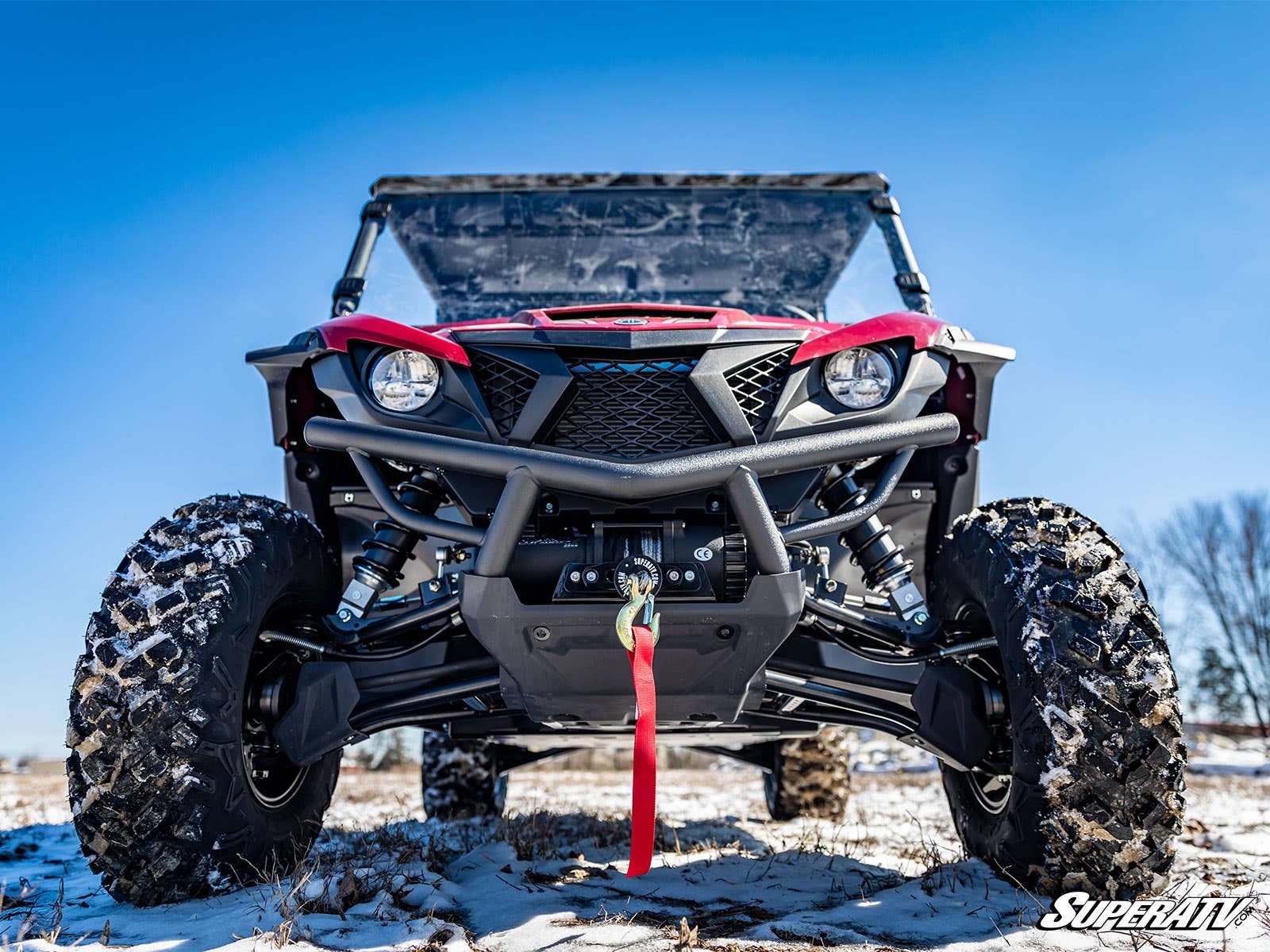 Photo of SuperATV Yamaha Wolverine X2 850 Winch Mounting Plate by SuperATV - Premium Winches & Winch Mounts for UTVs / Side by Sides
