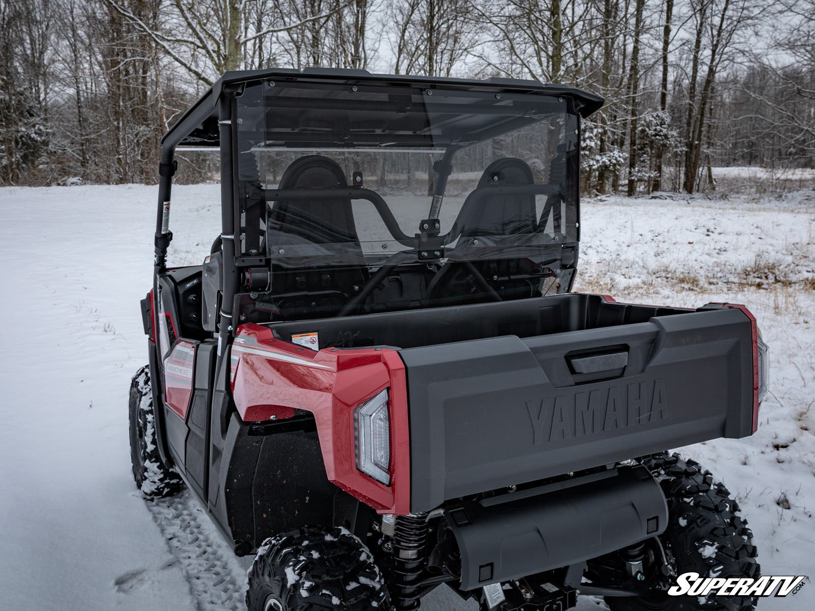 Photo of SuperATV Yamaha Wolverine X2 850 Rear Windshield by SuperATV - Premium Windshields for UTVs / Side by Sides