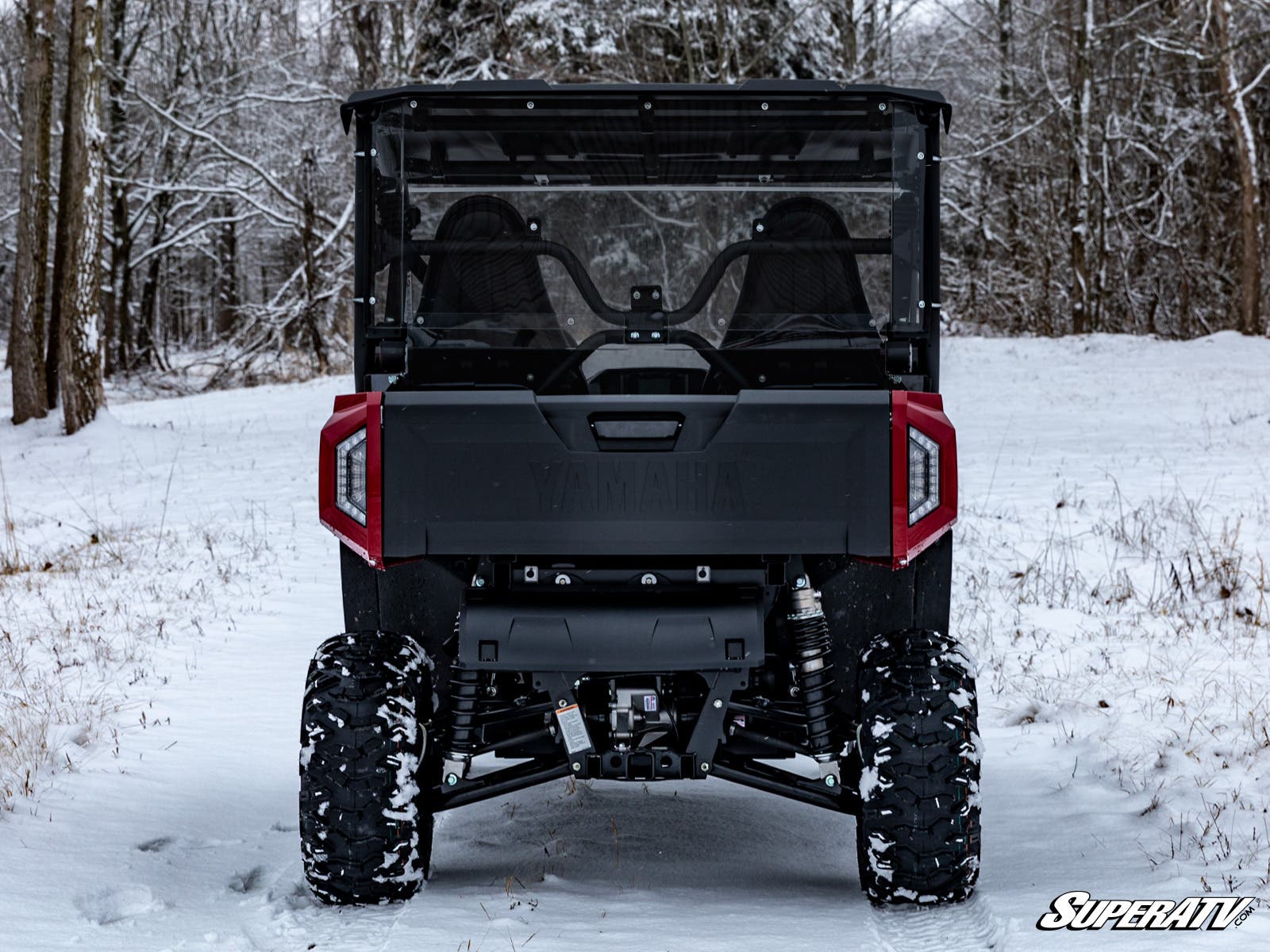 Photo of SuperATV Yamaha Wolverine X2 850 Rear Windshield by SuperATV - Premium Windshields for UTVs / Side by Sides